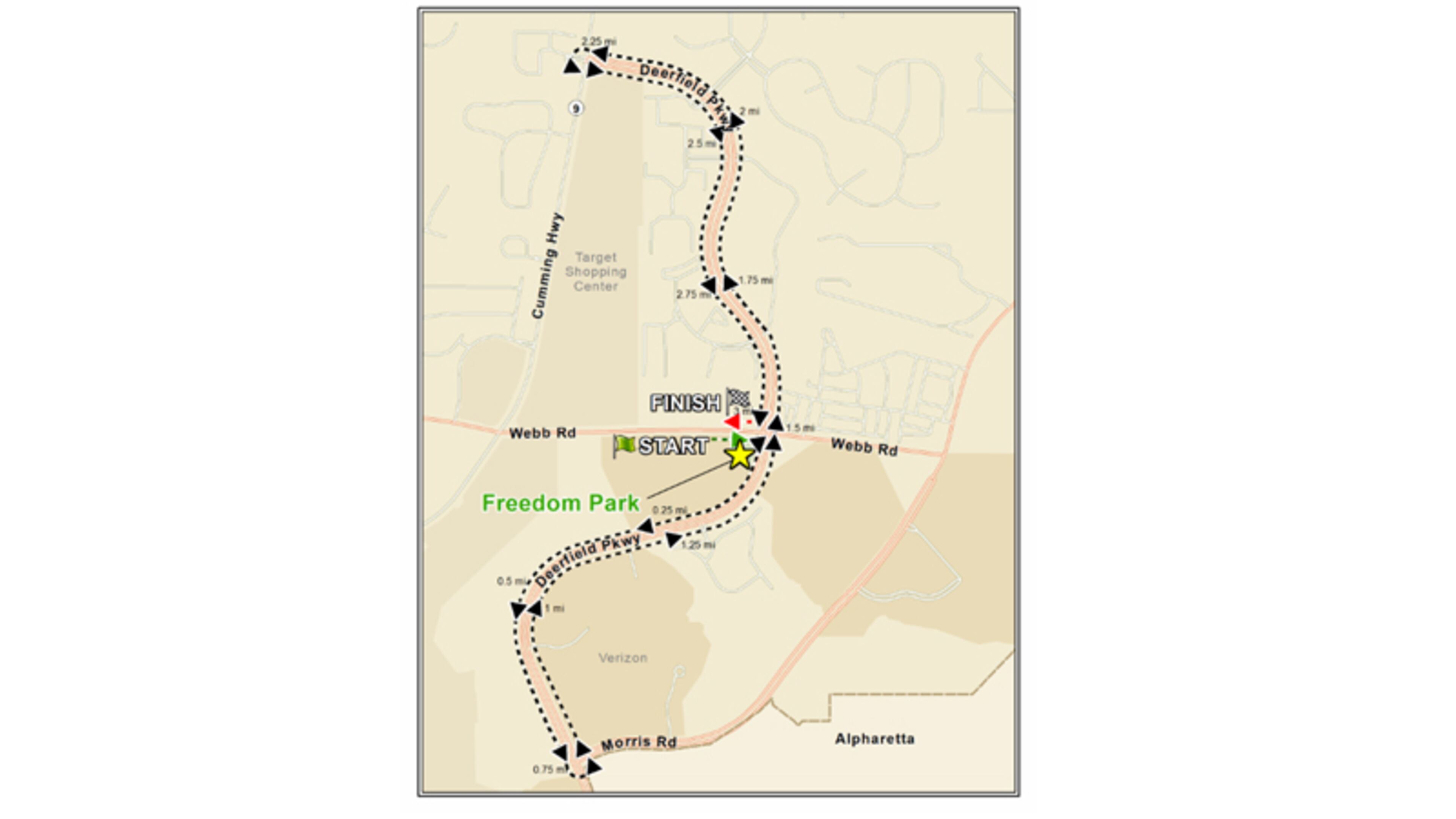 Milton Mayor’s Run Presents Jog for a Cause, a 5K race to benefit the families of pediatric cancer patients, will close parts of Webb Road and Deerfield Parkway on Saturday morning. CITY OF MILTON