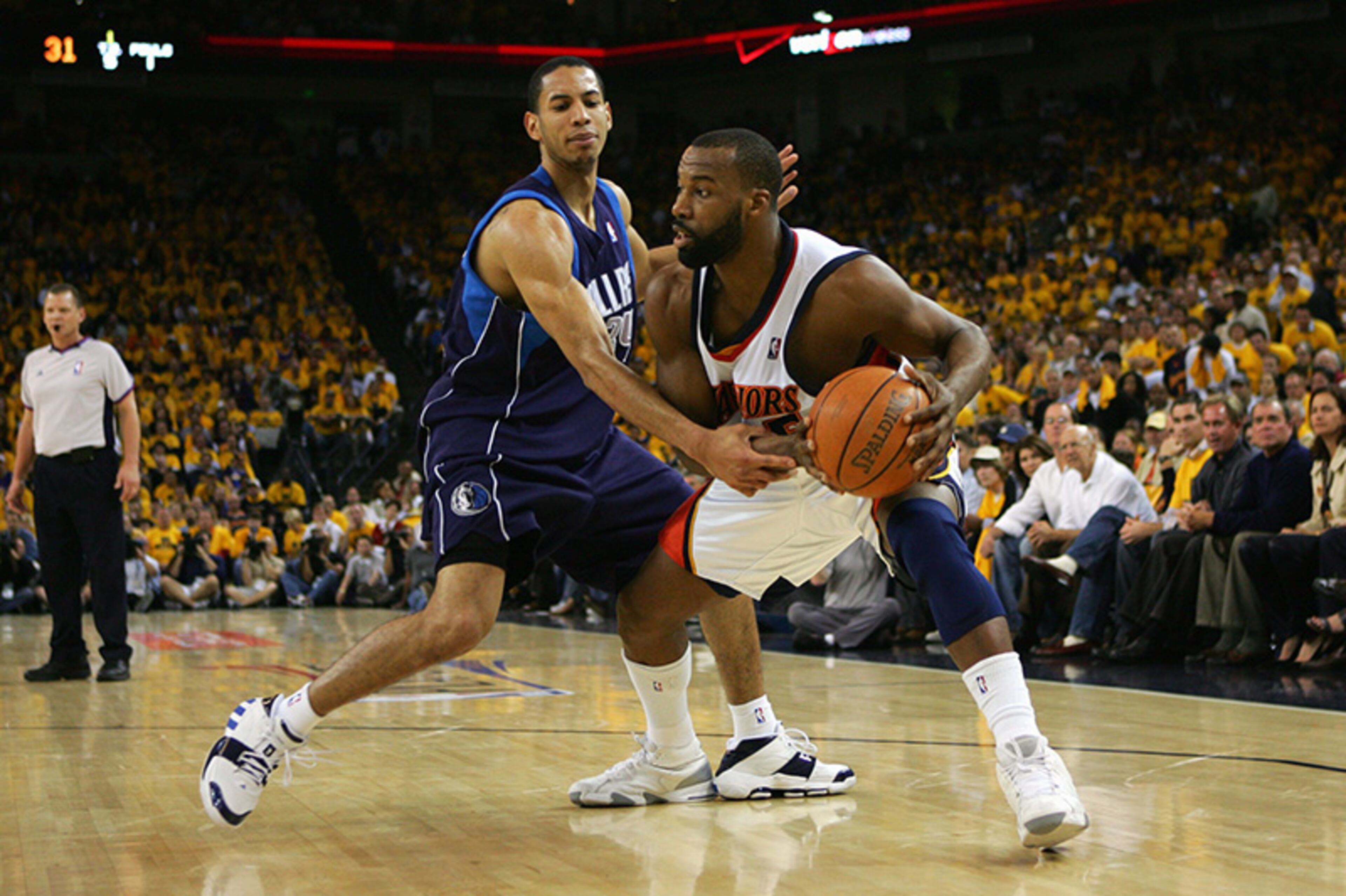 Led by Baron Davis (right), the 42-win Golden State Warriors dethroned the top-seeded Dallas Mavericks - led by league MVP Dirk Nowitzki in six games of the 2007 Western Conference opening round.