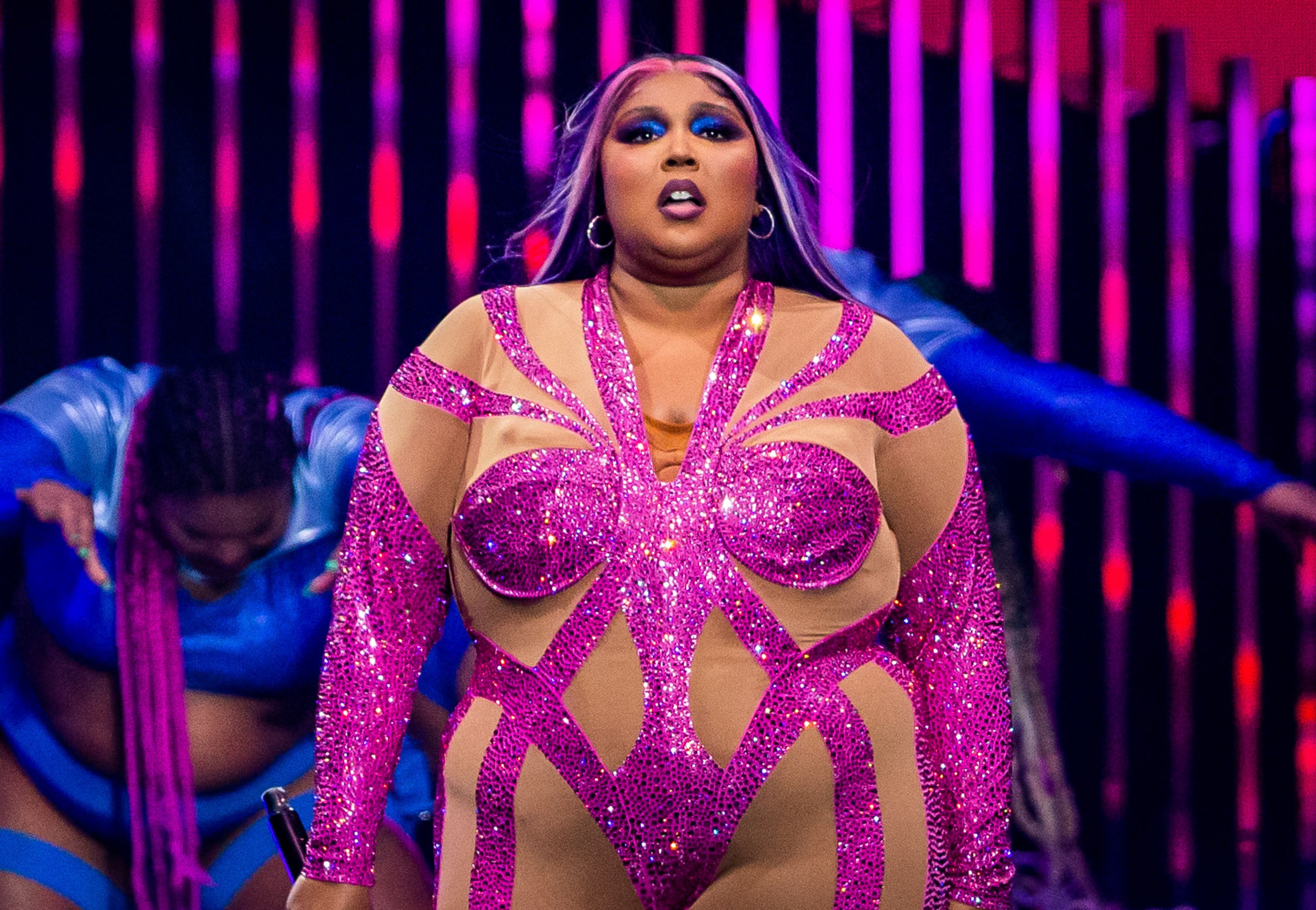 Lizzo performs at State Farm Arena on Saturday, Oct. 22, 2022, during the Atlanta stop of The Special Tour. (Photo: Ryan Fleisher for The Atlanta Journal-Constitution)