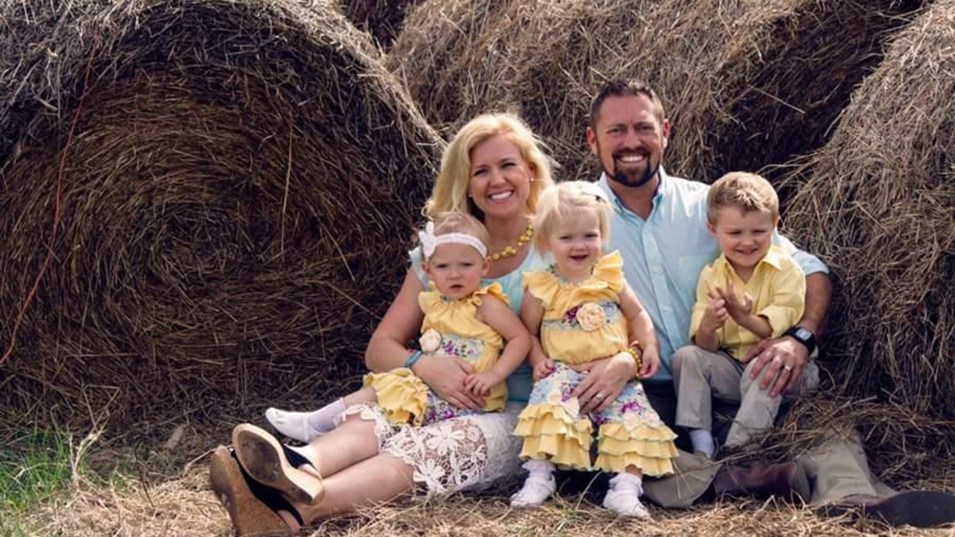 Holston Cole, 3, was killed in an accidental shooting in Paulding County on Tues., April 26, 2016. He is pictured with parents David and Haley Cole and 1-year-old twin sisters Paisley and Macy. (Credit: Family photo)