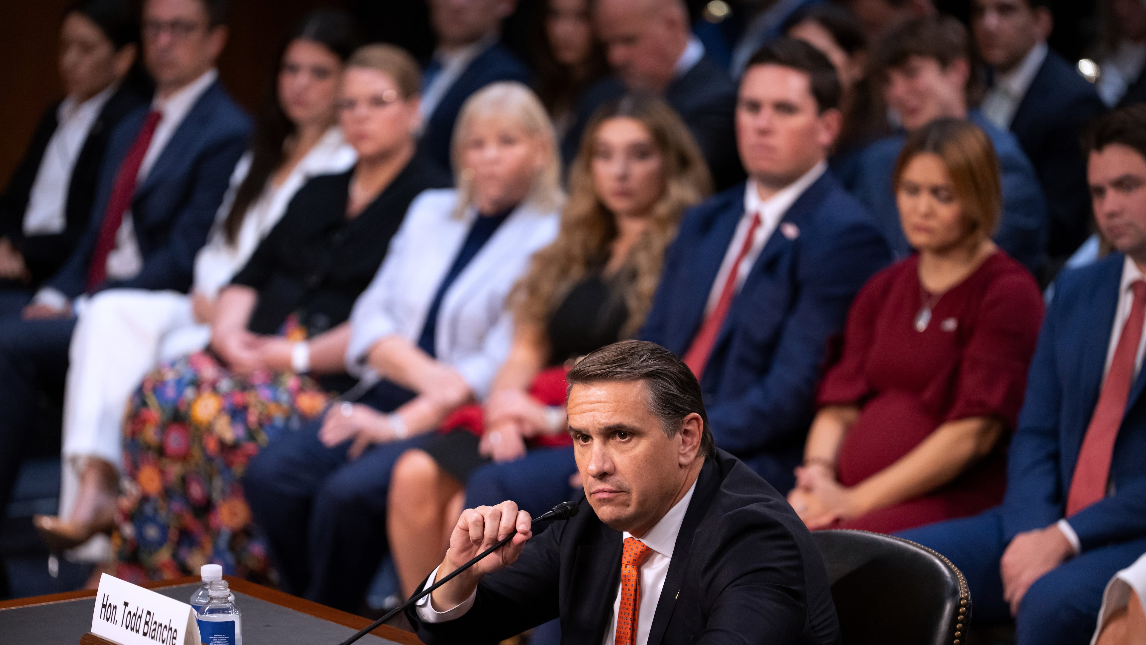 Acting Attorney General Todd Blanche appears before the Senate Judiciary Committee on Capitol Hill in Washington, Wednesday, July 15, 2026. (Mark Schiefelbein/AP)