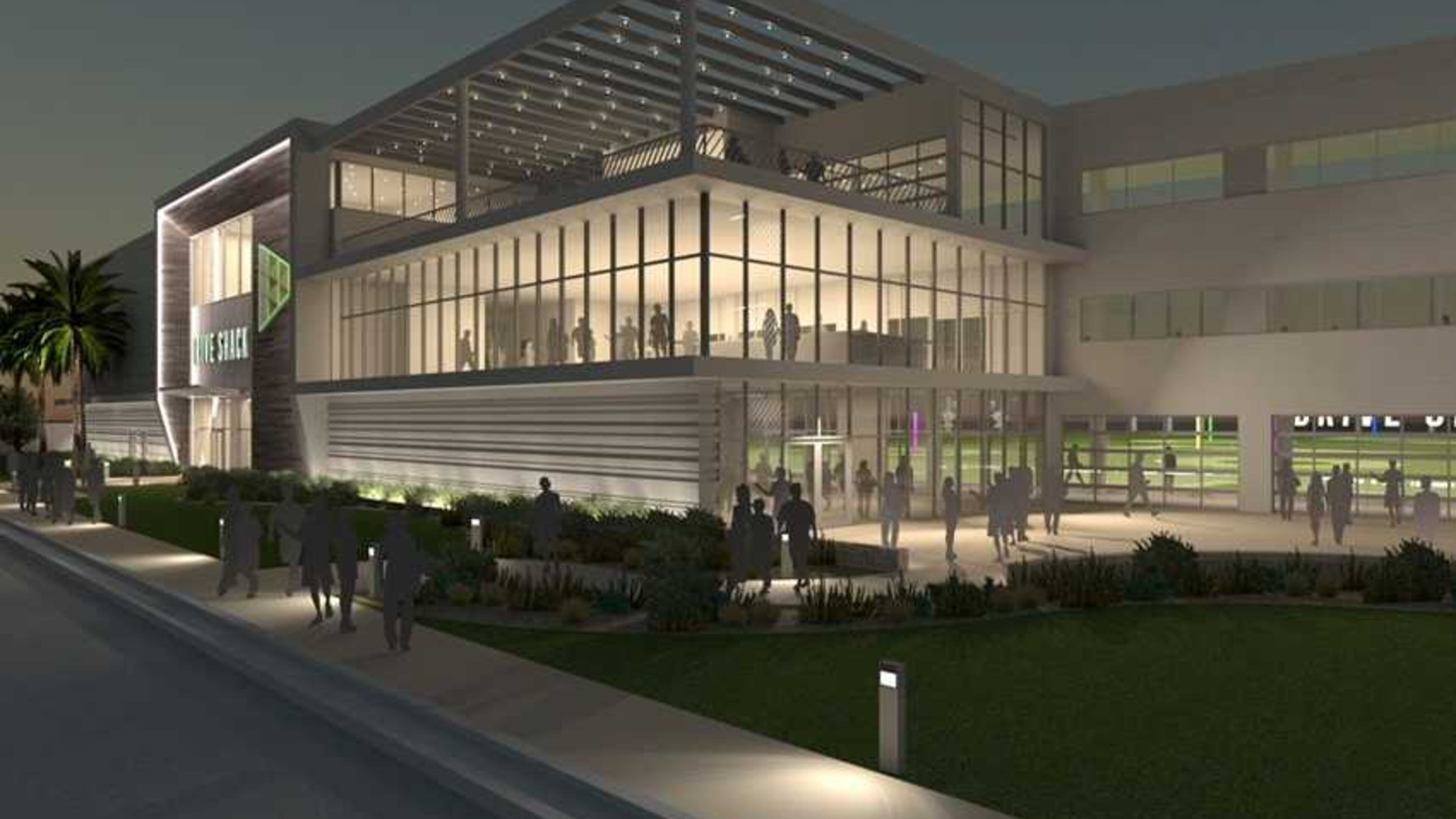 This is a rendering for the Drive Shack driving range and entertainment center set to be built near Franklin Gateway.