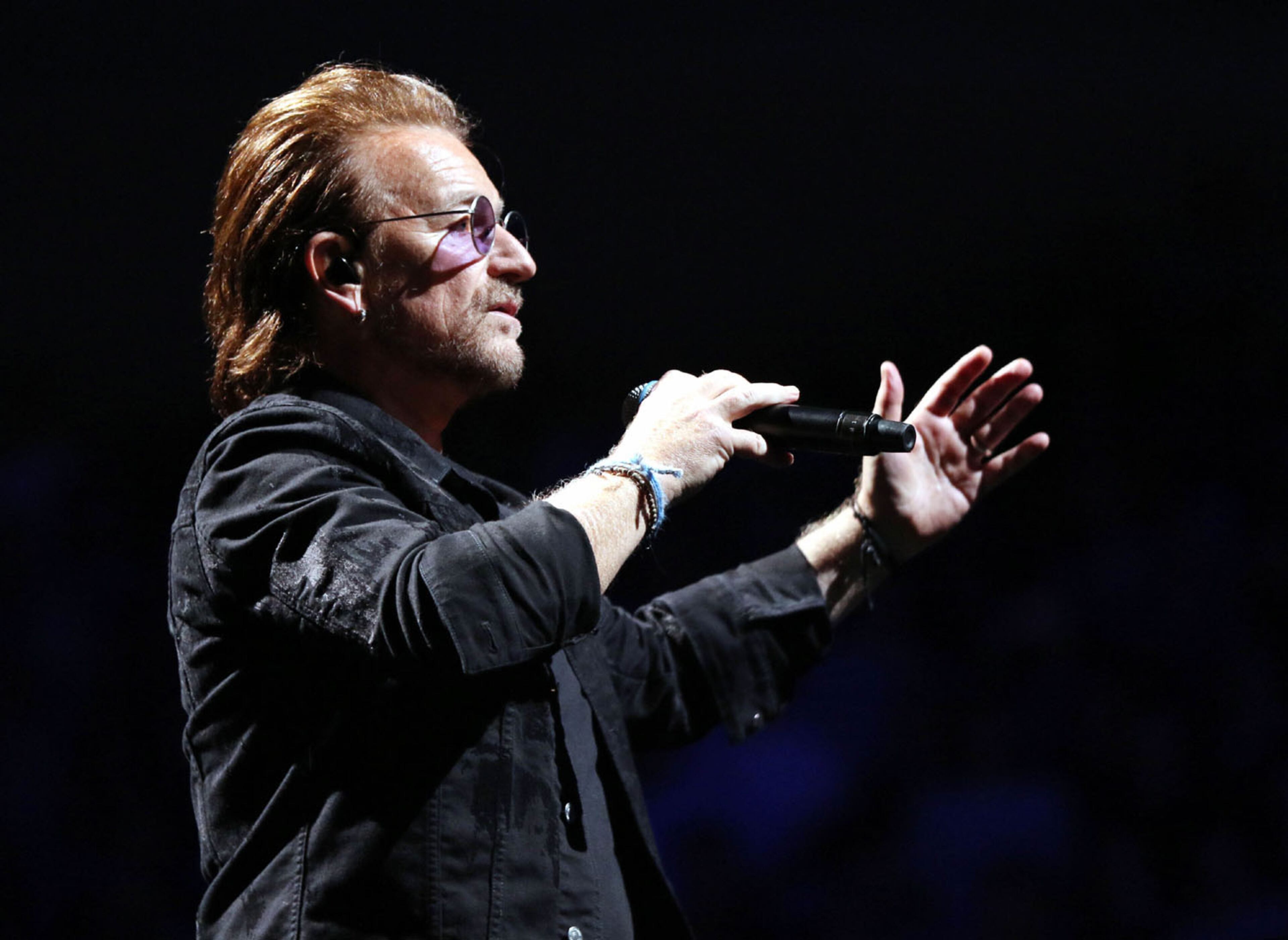 -- Bono sings "Love Is All We Have Left."U2 rocked the sold out Infinite Energy Arena on their Experience+Innocence Tour 2018, on Monday, May 28, 2018. Robb D. Cohen / www.RobbsPhotos.com