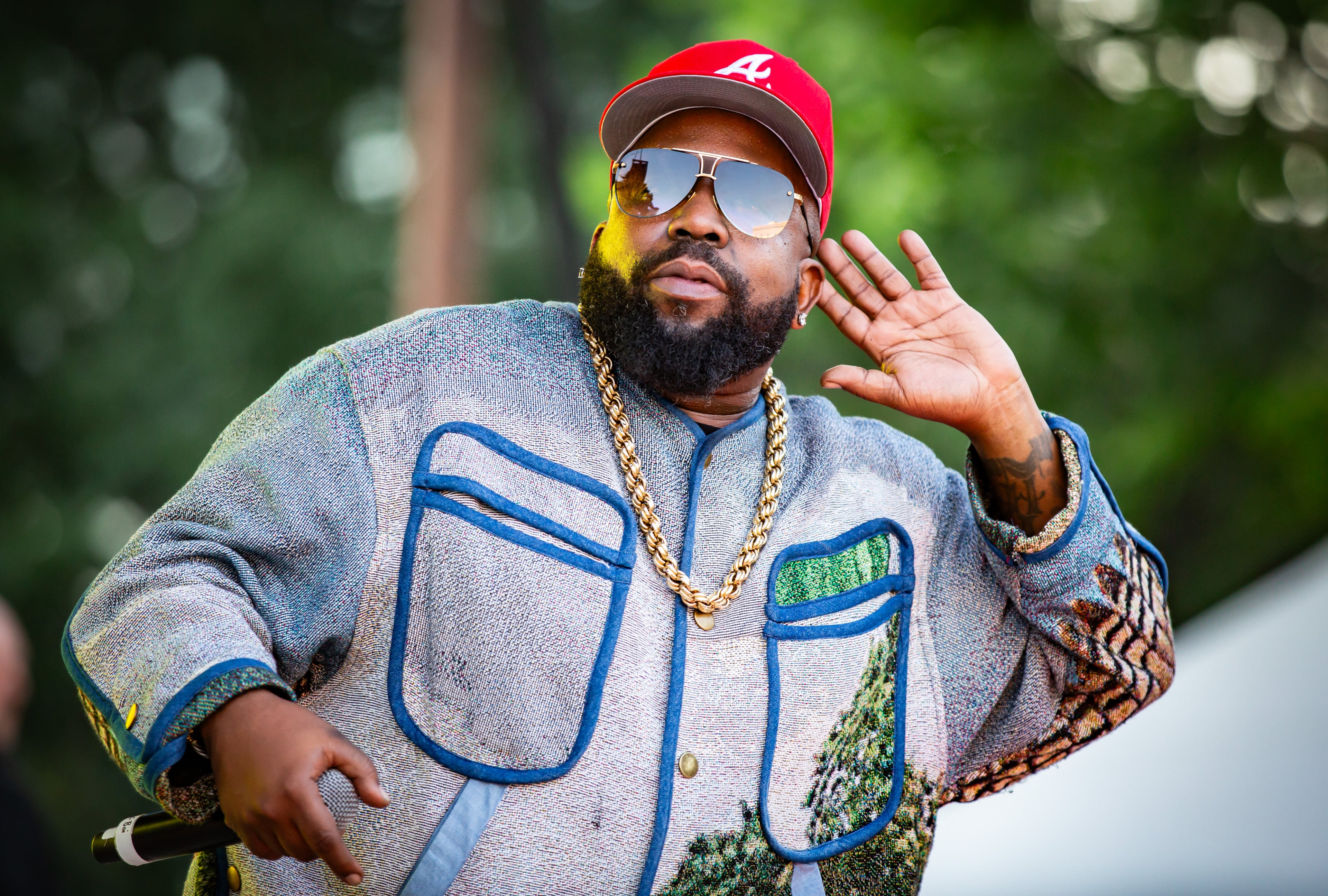 Big Boi plays to his hometown crowd at Decatur WatchFest '26 on Thursday, June 11, 2026 at Decatur Square. (Ryan Fleisher for the AJC)