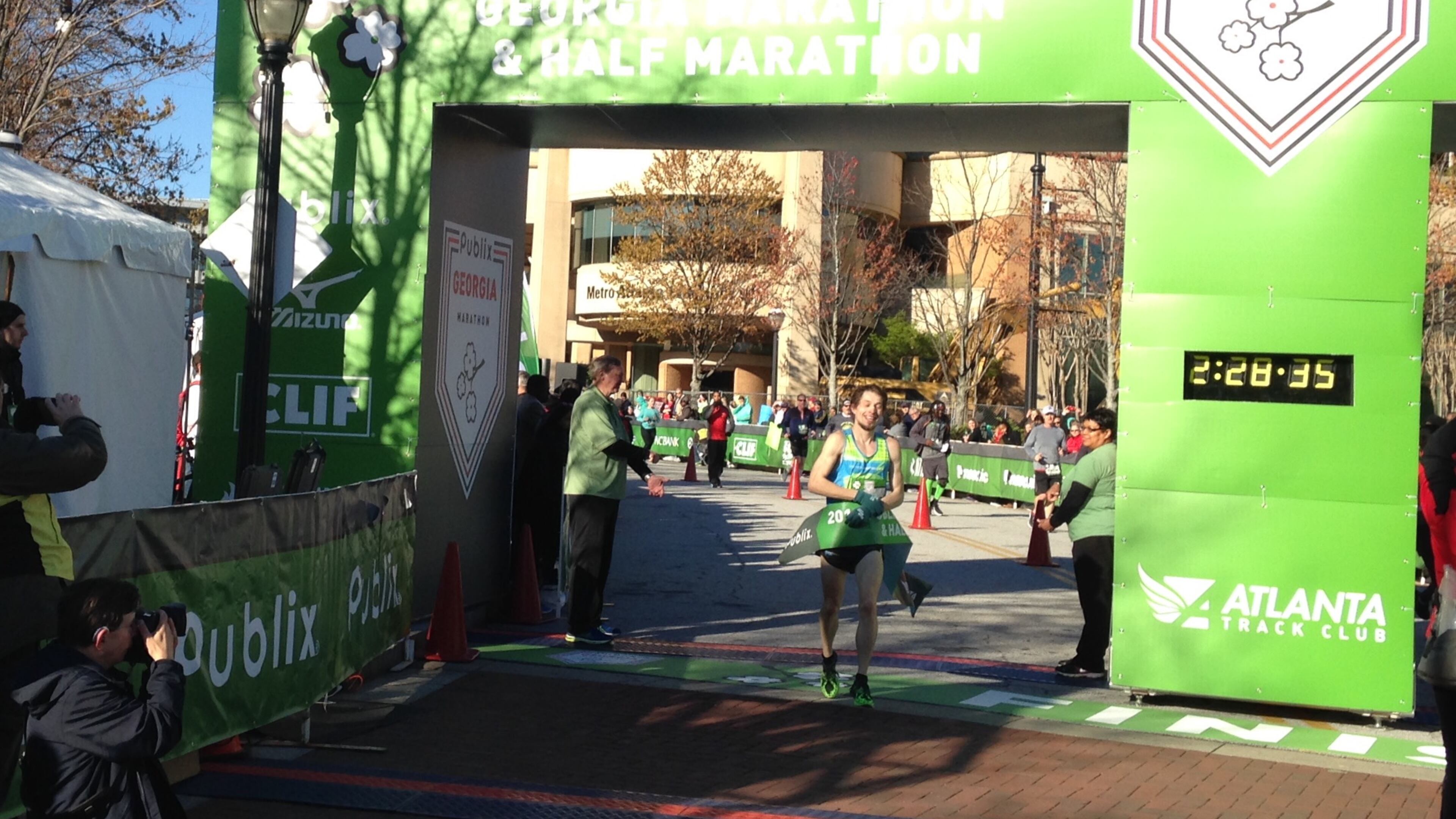 Bryan Morseman wins the men’s Publix Georgia Marathon in 2:28:31. (Photo courtesy of Atlanta Track Club)