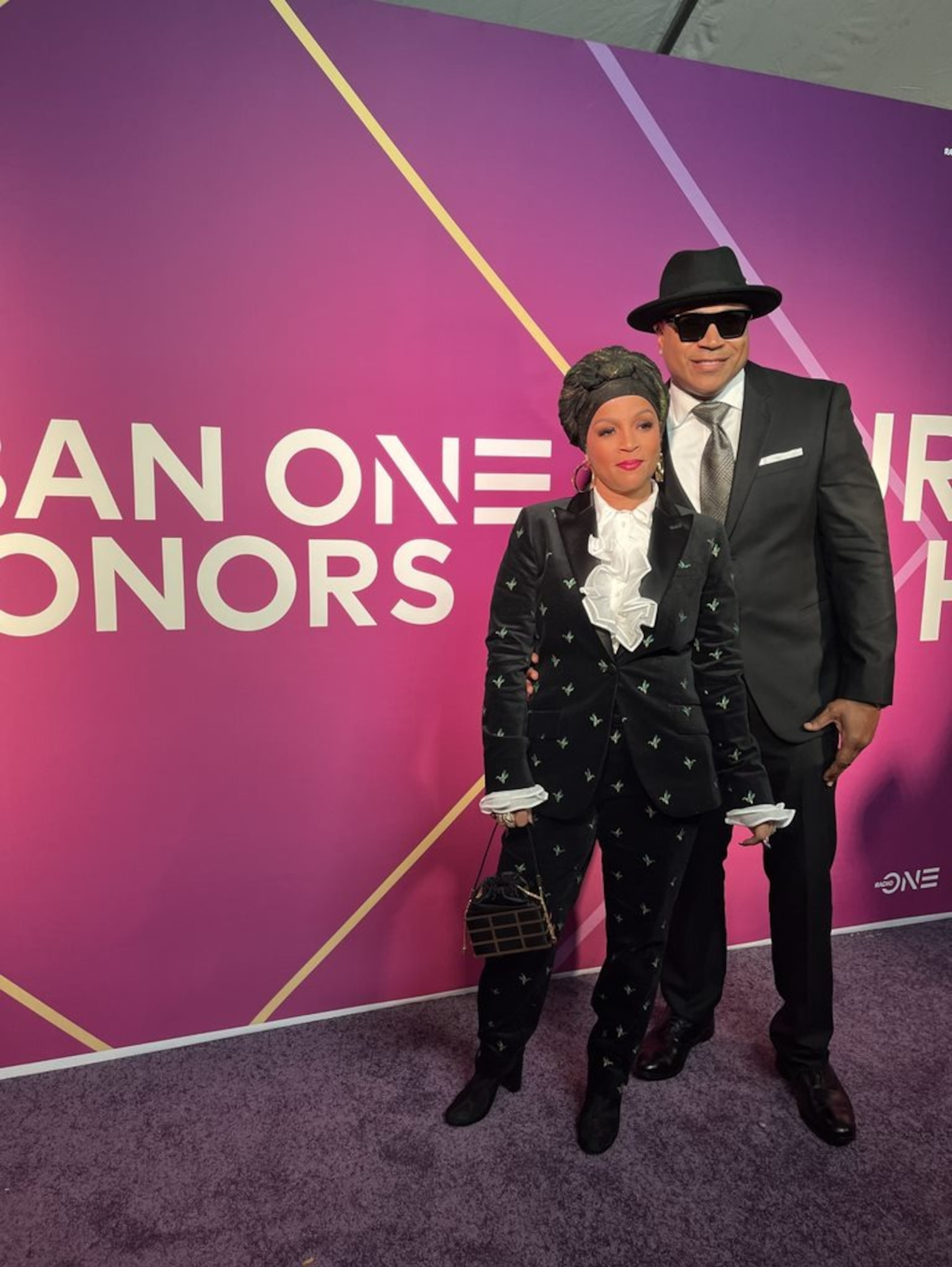 LL Cool J and wife Simone at the Urban One Honors red carpet (2022)