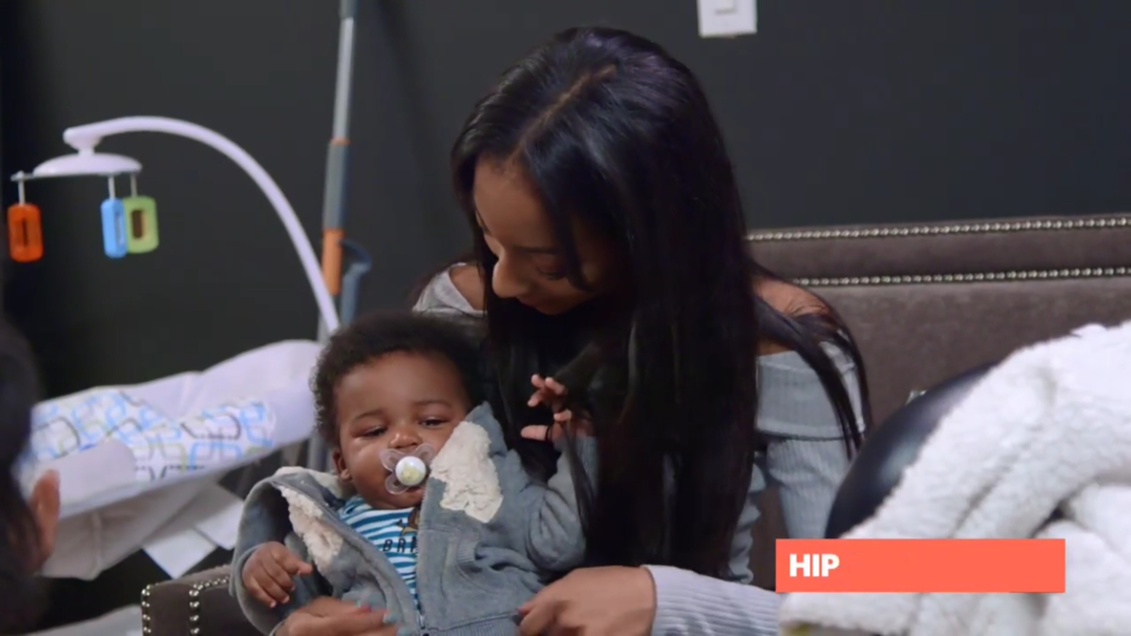 Jasmine with her son Kannon, who she said is Kirk's son, too.