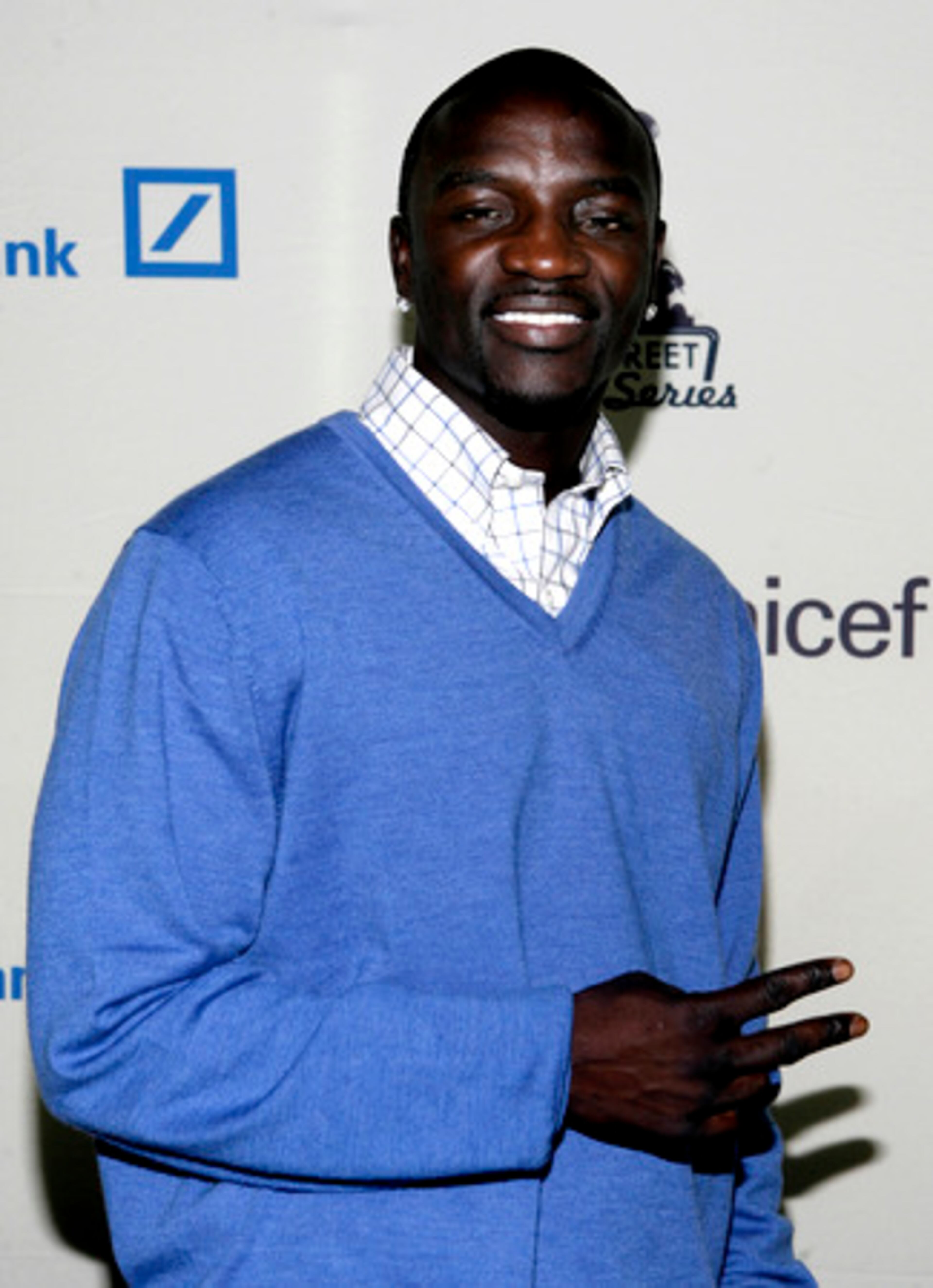 Atlanta-based Akon attends a benefit for UNICEF and the Sarah Ferguson Foundation on the same day he was nominated for best Pop/Rock male artist for the American Music Awards.