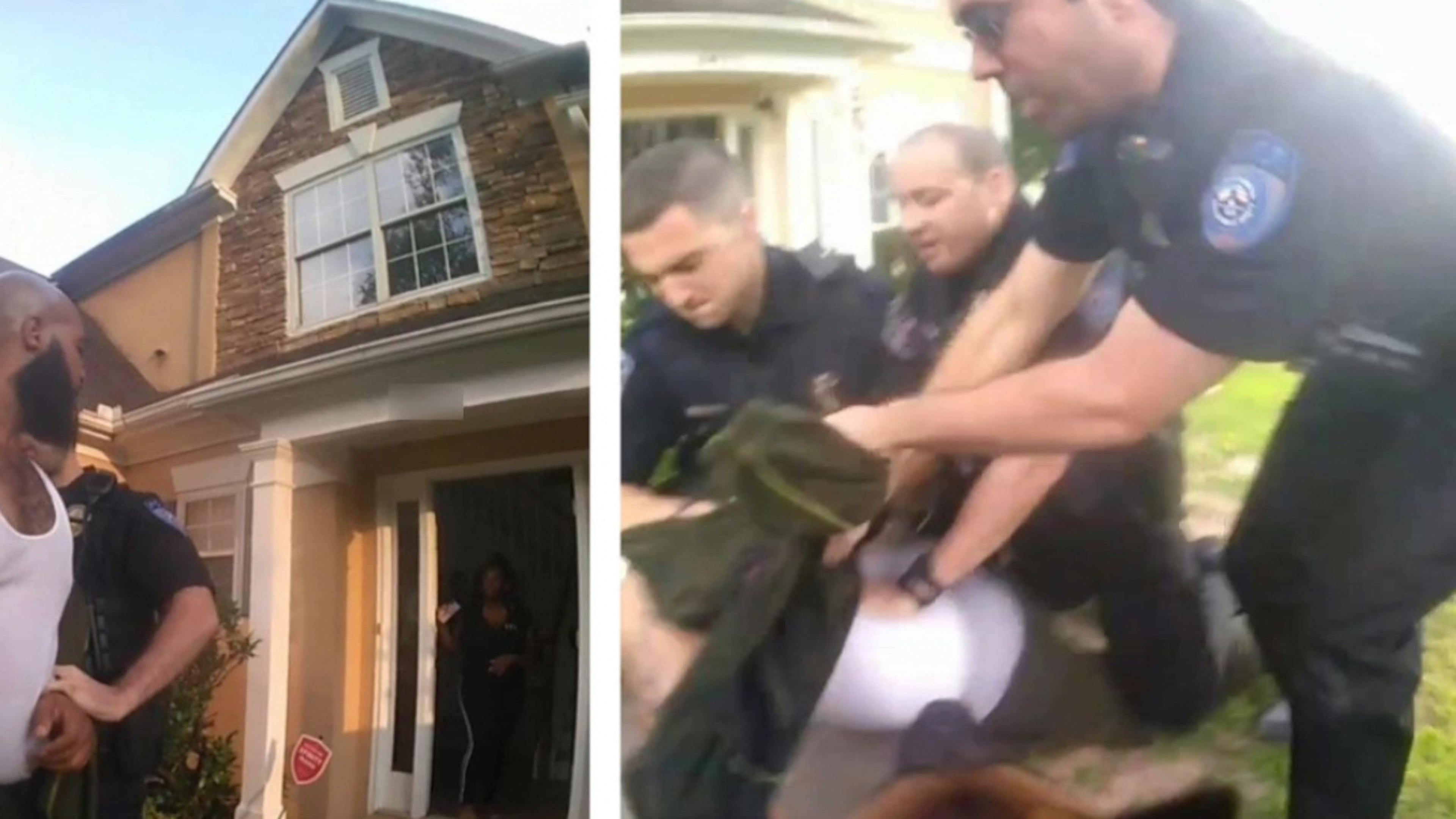 A Fulton County grand jury will consider felony charges against a former Alpharetta police officer in March.
Former police officer Michael Esposito was the handler of a police K-9 that attacked Travis Moya who was wounded when placed under arrest outside his home in 2021.