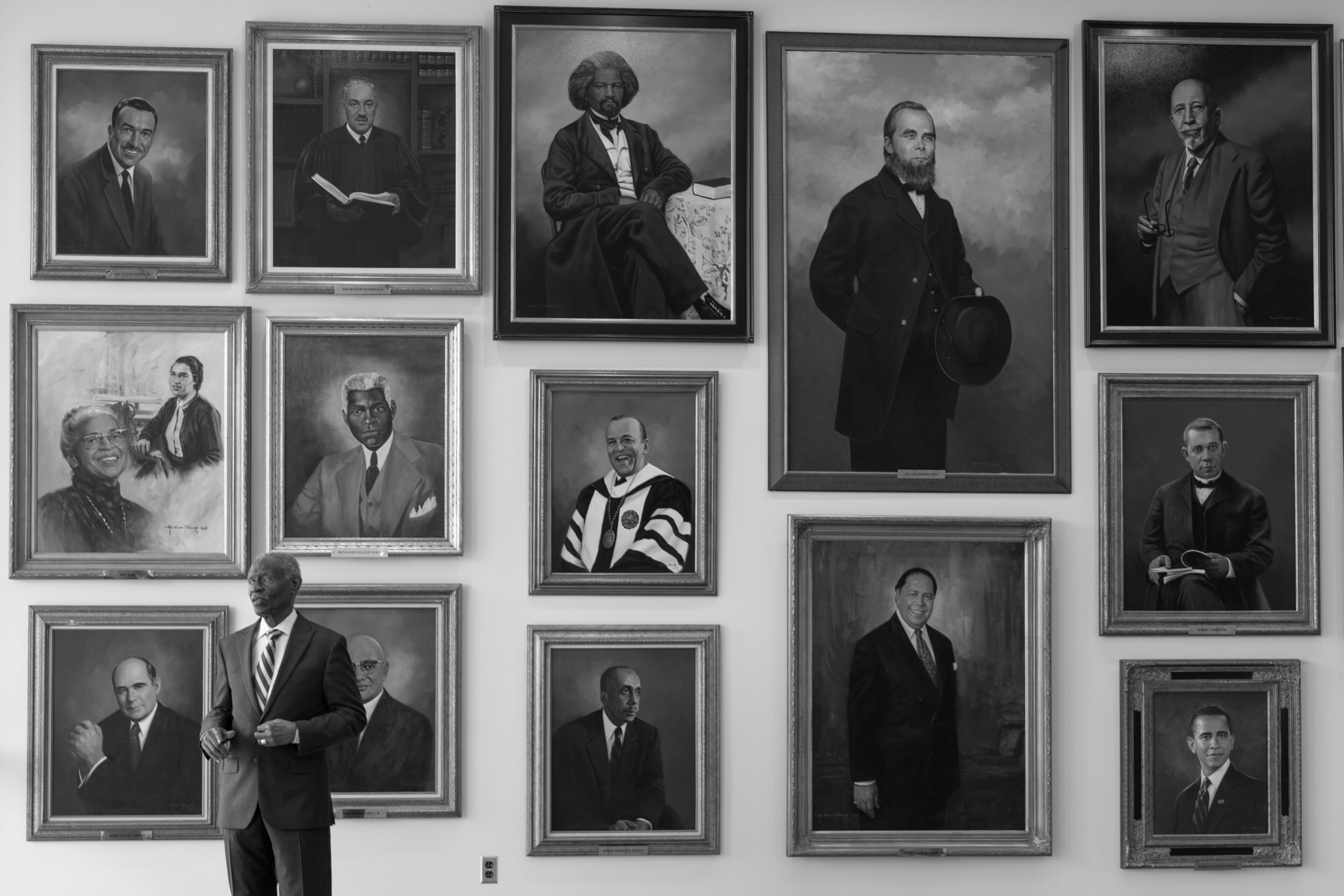 Dean Lawrence Carter walks through the newly renovated Martin Luther King Jr. International Chapel on the Morehouse College campus Tuesday, October 11, 2022. Steve Schaefer/steve.schaefer@ajc.com)