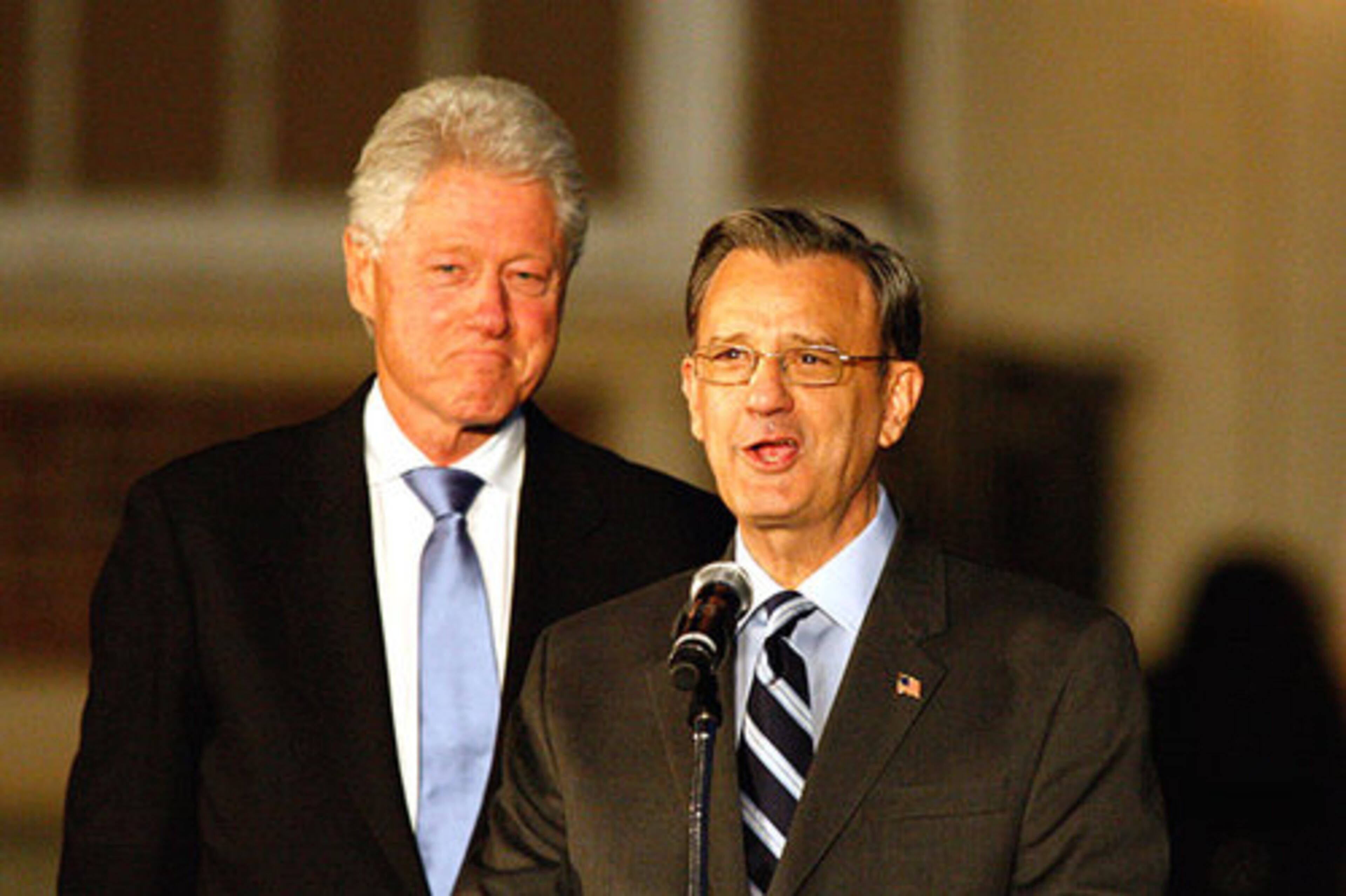 Martin told Clinton, "You gave us an economy that worked for the middle class, a government that put families before big business and a nation that was building a brighter future for our children."
