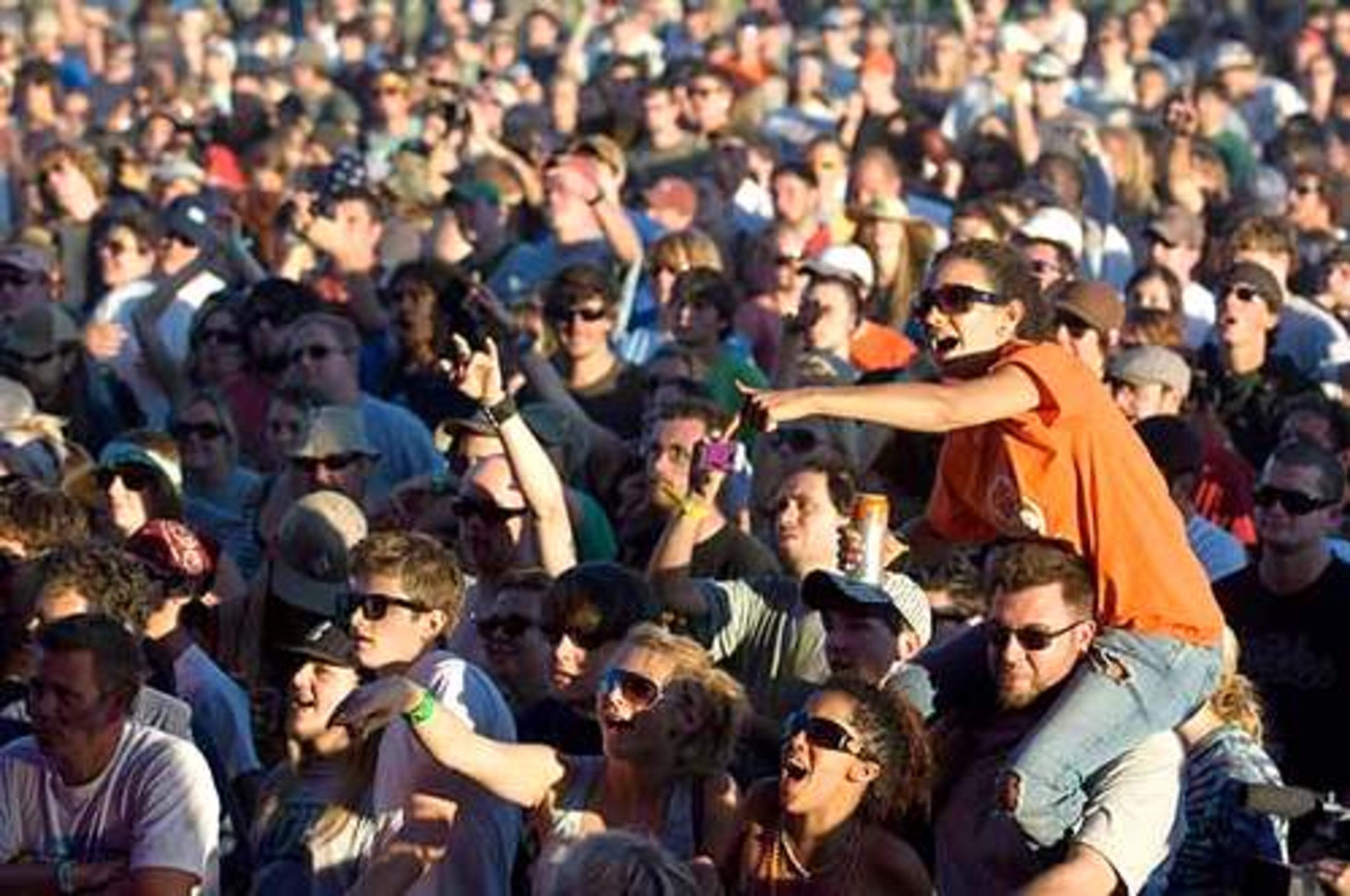 Fans make some noise for hip-hop group Cypress Hill.