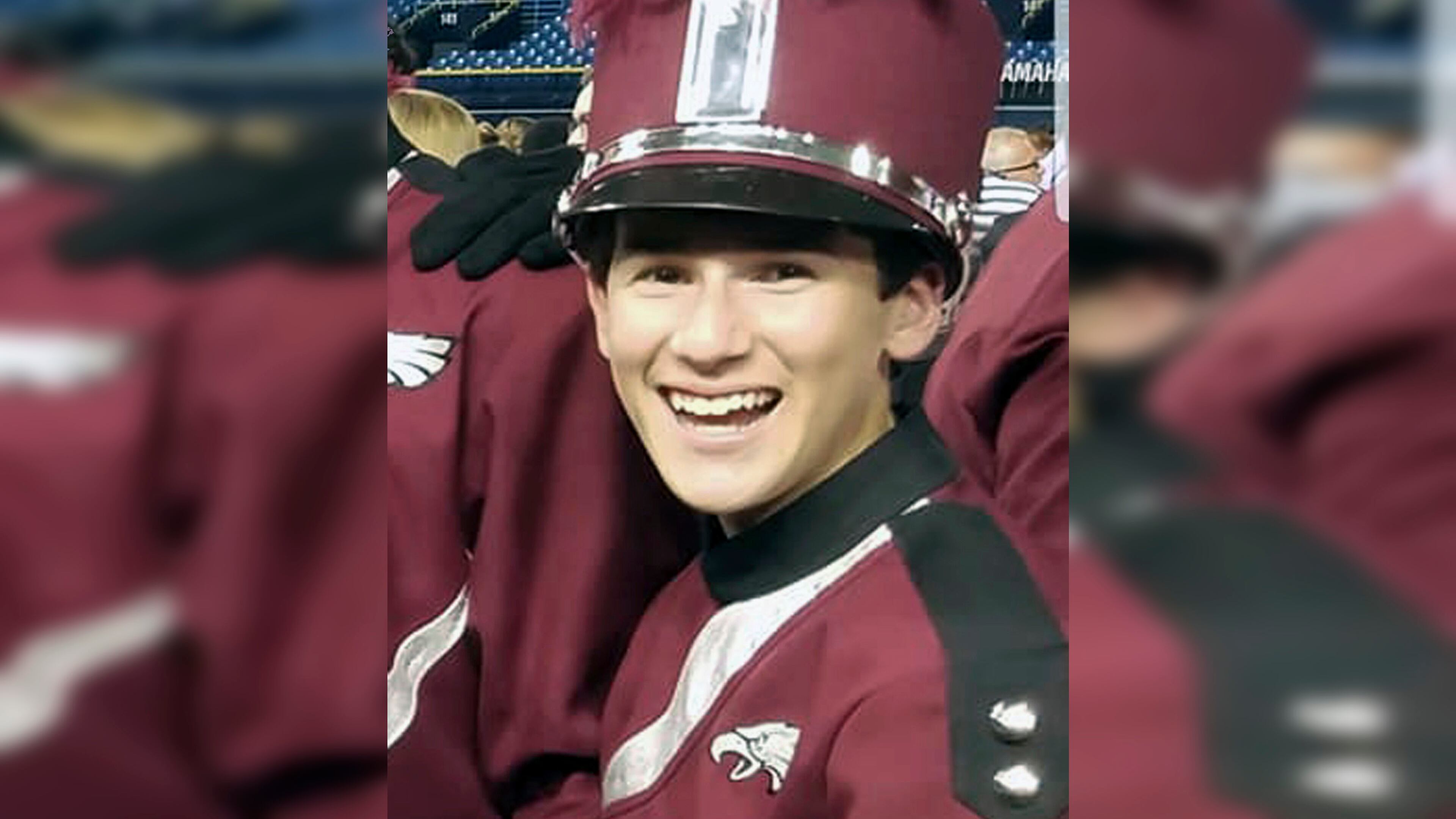 In this undated photo made available by Lisa Jackson Nesmith, Alex Schachter poses at a school band performance. Schachter was a student at Marjory Stoneman Douglas High School in Parkland, Fla. He was killed when former student Nikolas Cruz opened fire at the school Wednesday, Feb. 14, 2018. (Lisa Jackson Nesmith via AP)