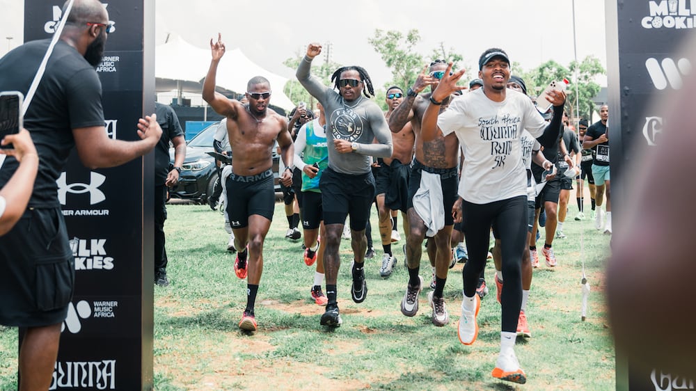 Gunna (center) began his Wunna Run Club in various cities across the globe while touring for his album The Last Wun. (Desmond Kye/AJC)