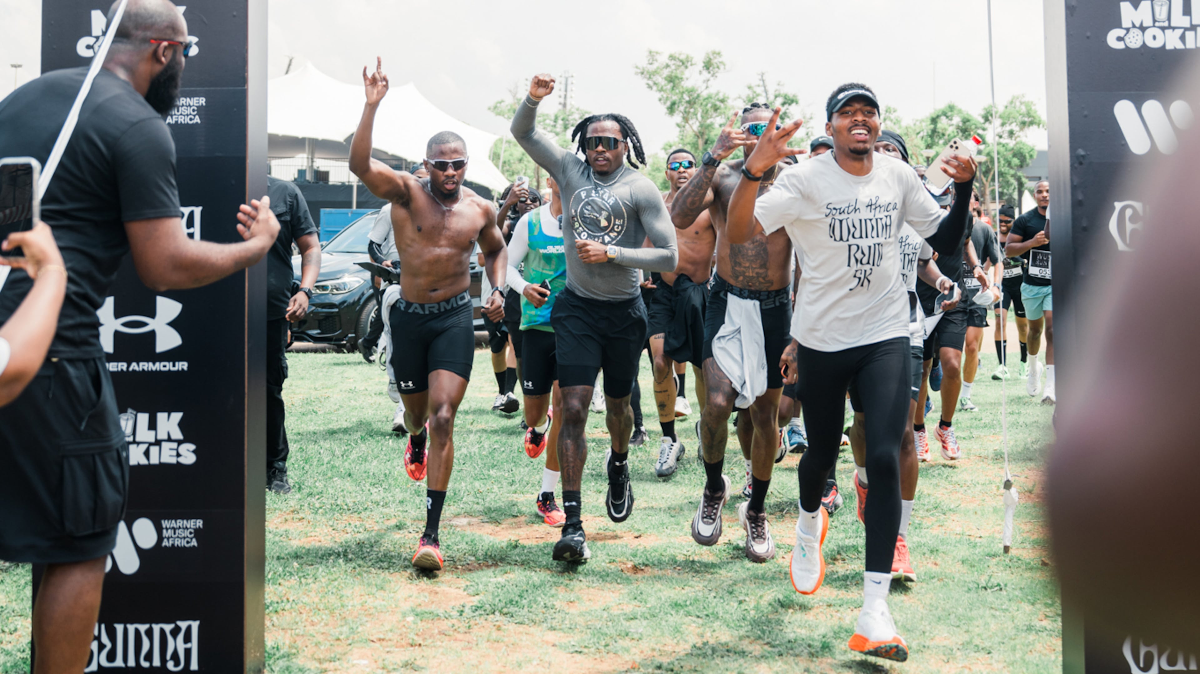Gunna (center) began his Wunna Run Club in various cities across the globe while touring for his album “The Last Wun.” (Desmond Kye/AJC)