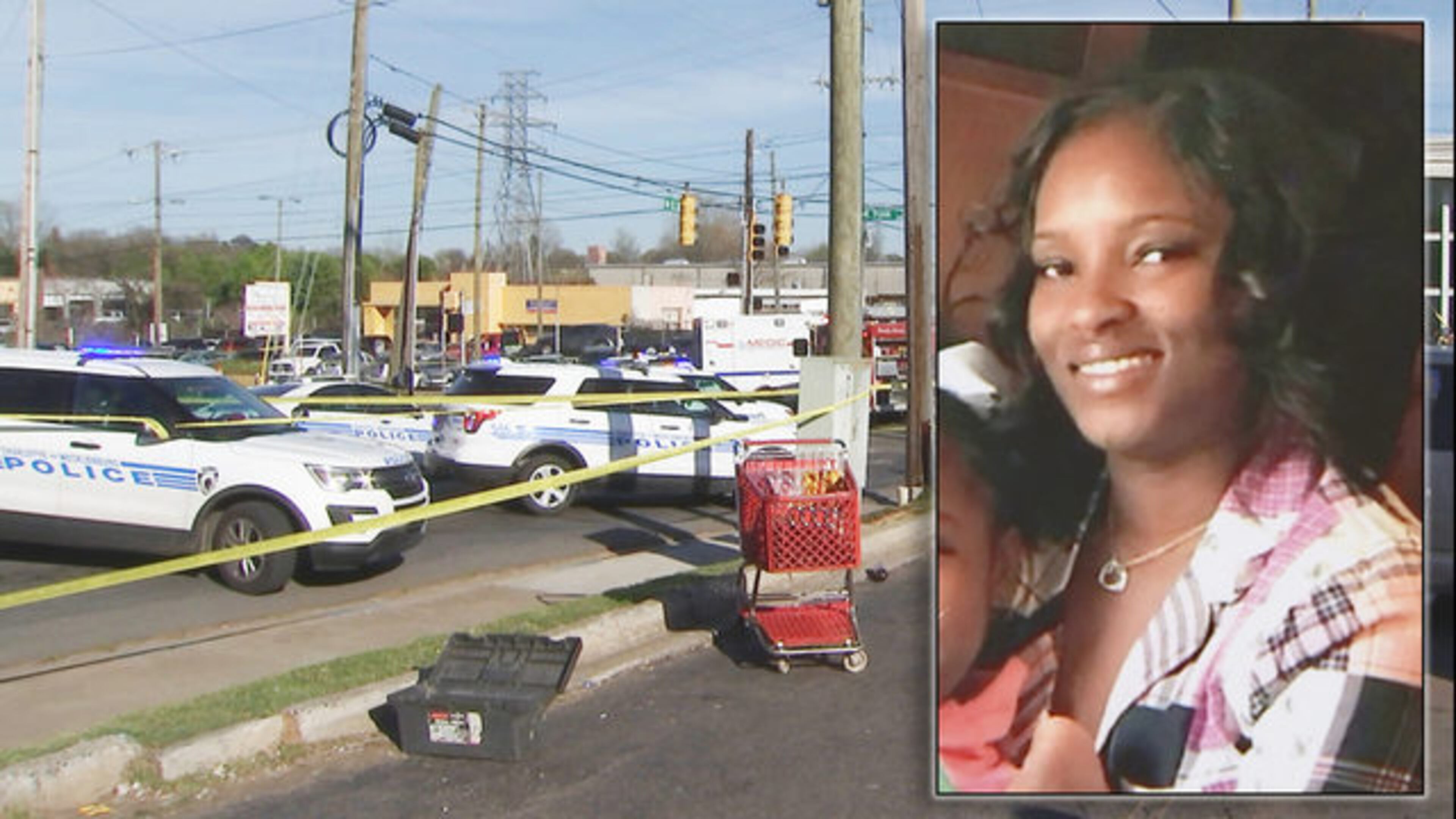 Charlotte, North Carolina, police have made two arrests after they said an innocent bystander was shot and killed while driving along a street Thursday afternoon.