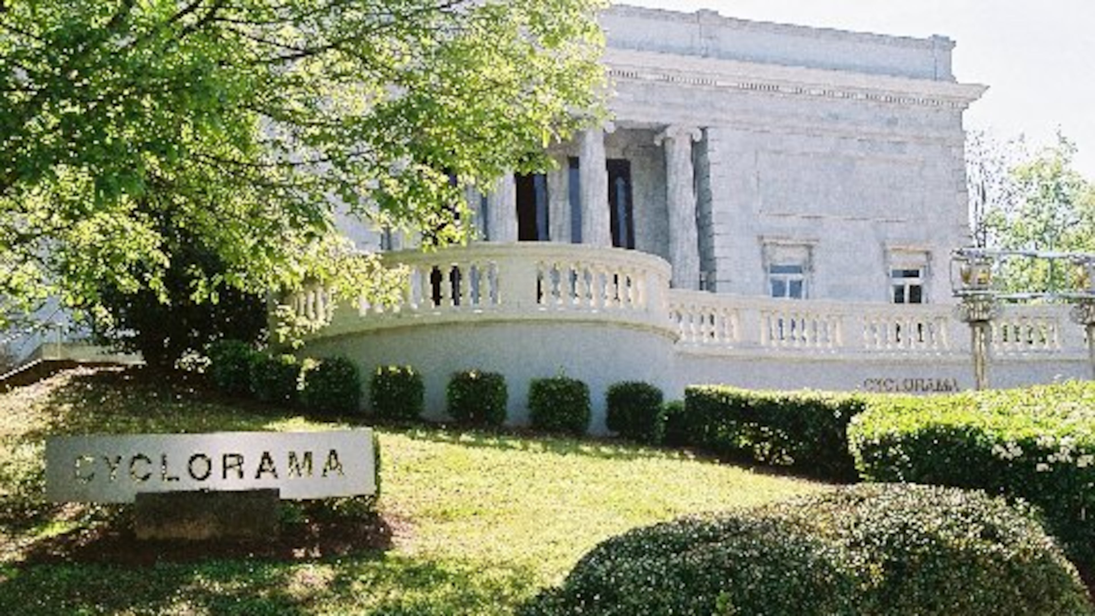 The old Cyclorama building in Grant Park.
