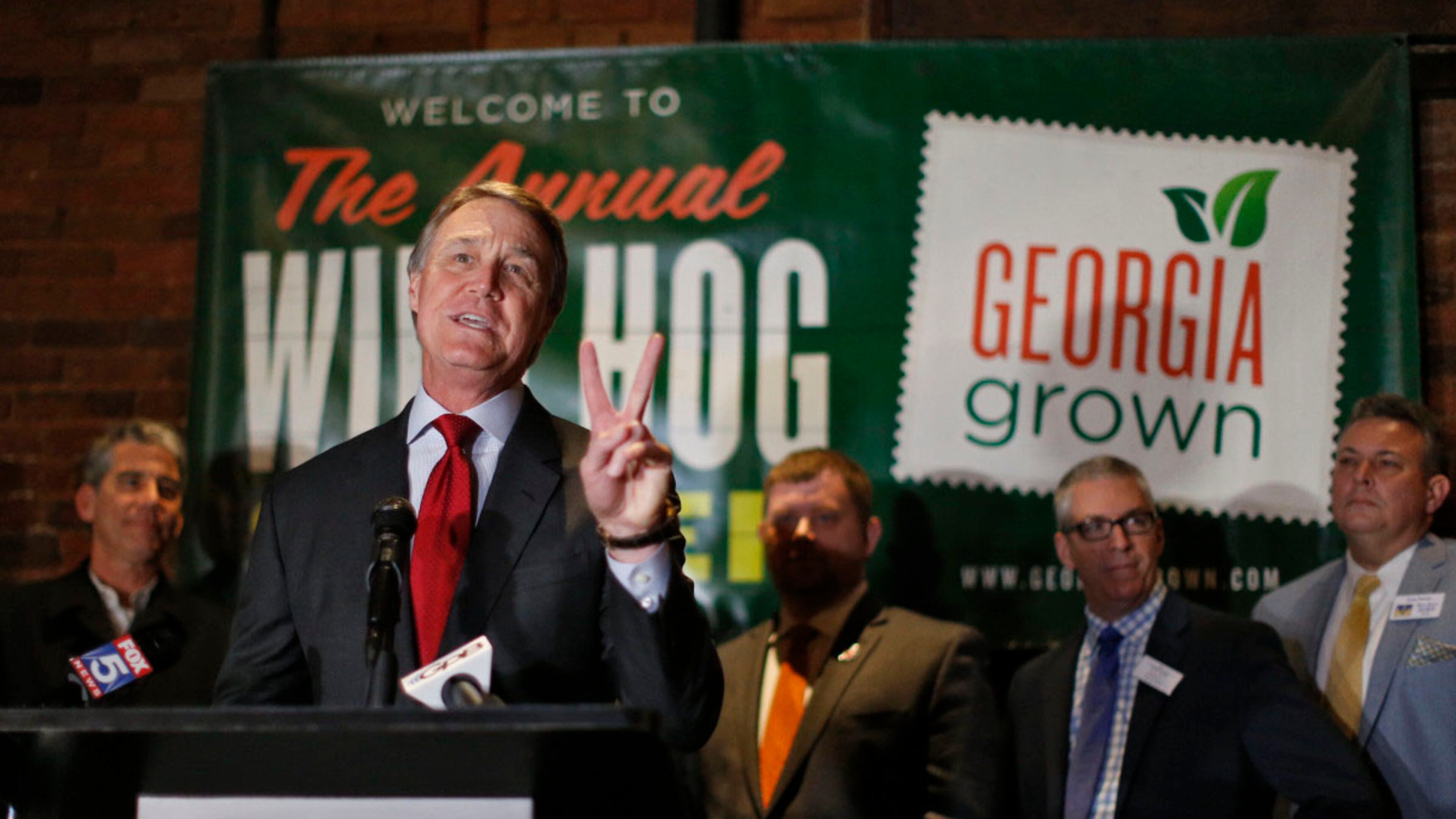 David Perdue swept establishment-backed candidates in 2014 to win an open U.S. Senate seat. BOB ANDRES / BANDRES@AJC.COM