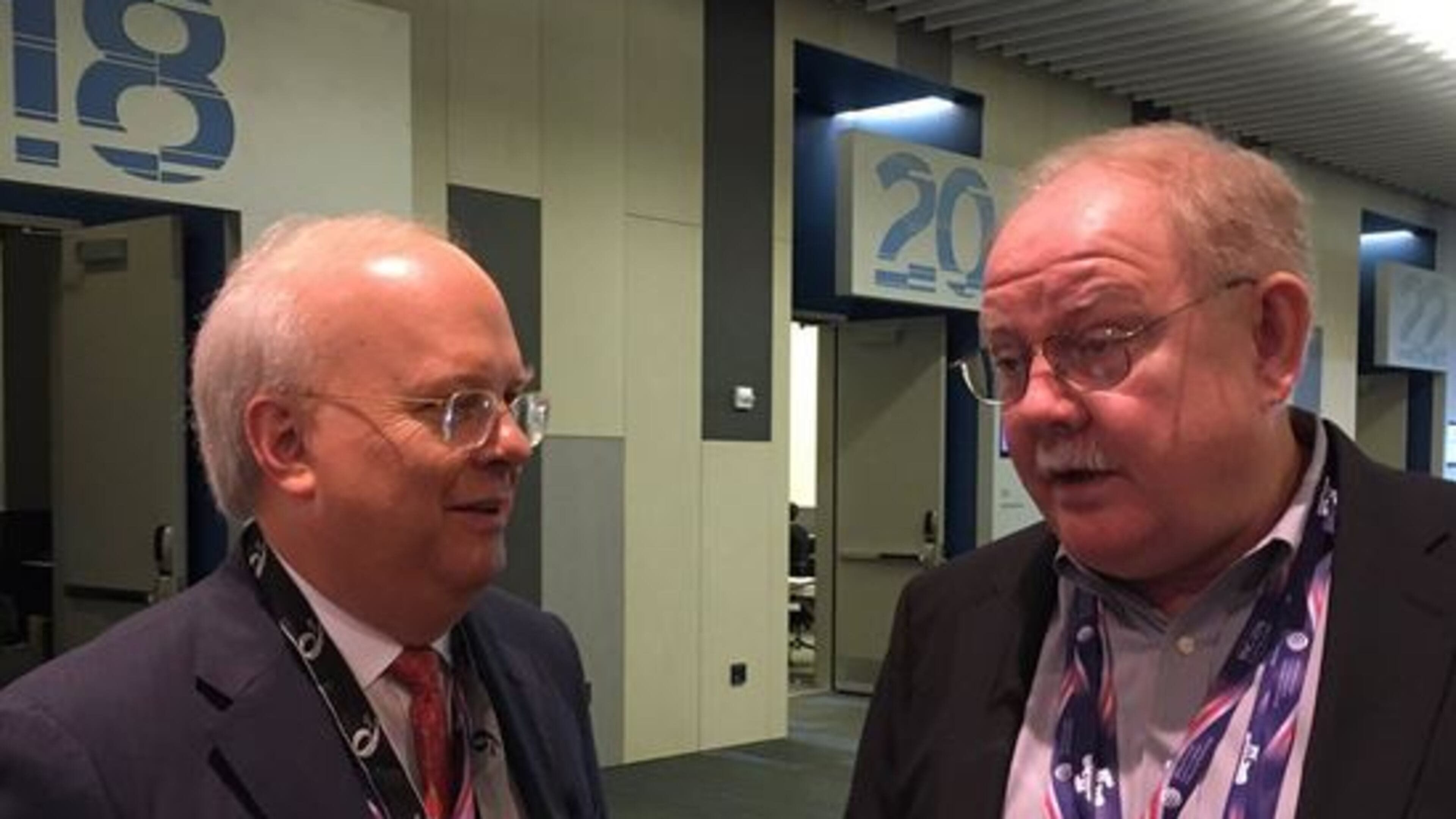 Republican strategist Karl Rove (left) and someone who's only slightly less bald. Kevin Riley, kriley@ajc.com