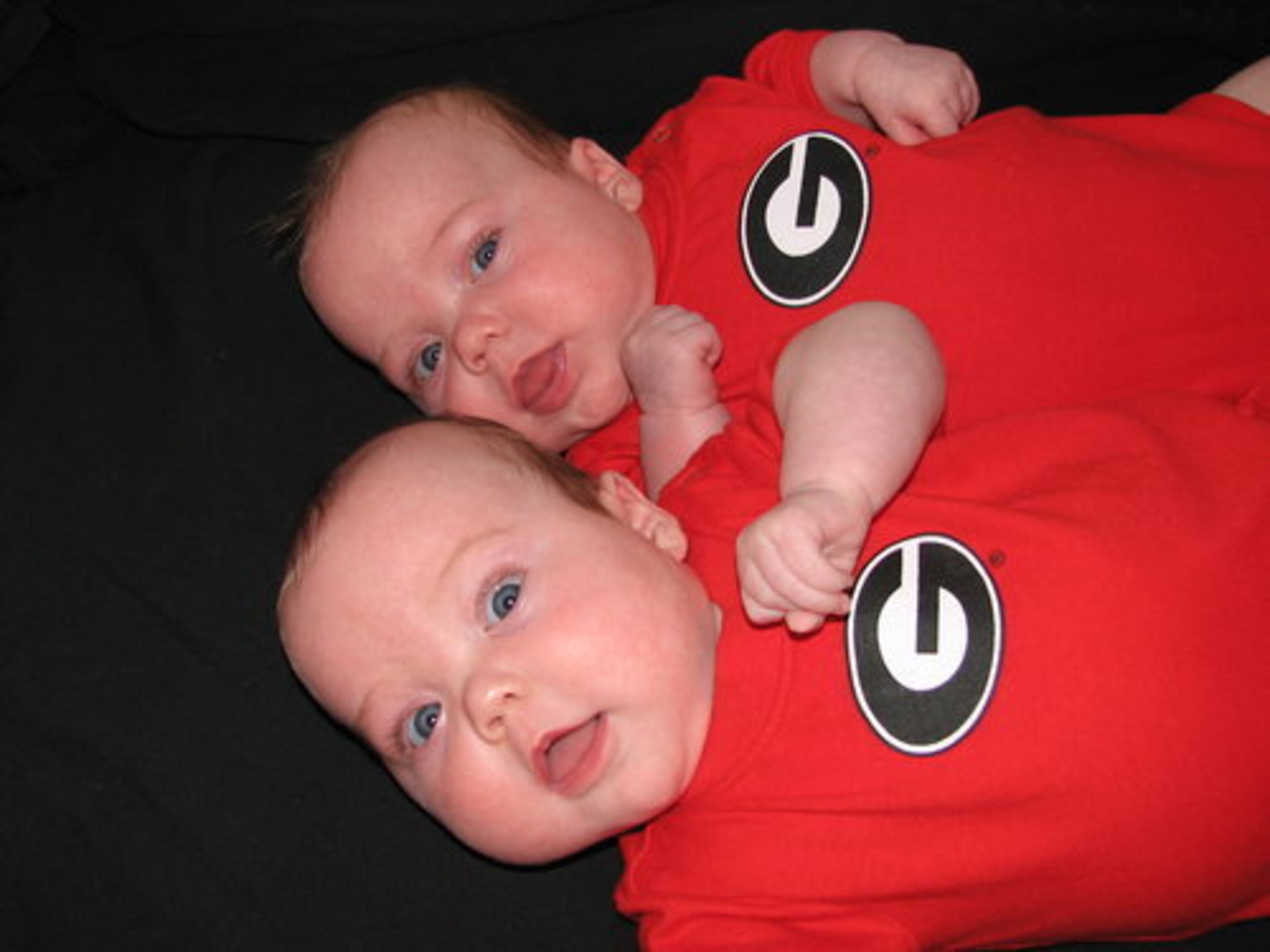 Ella and Emma are ready for the college football season.