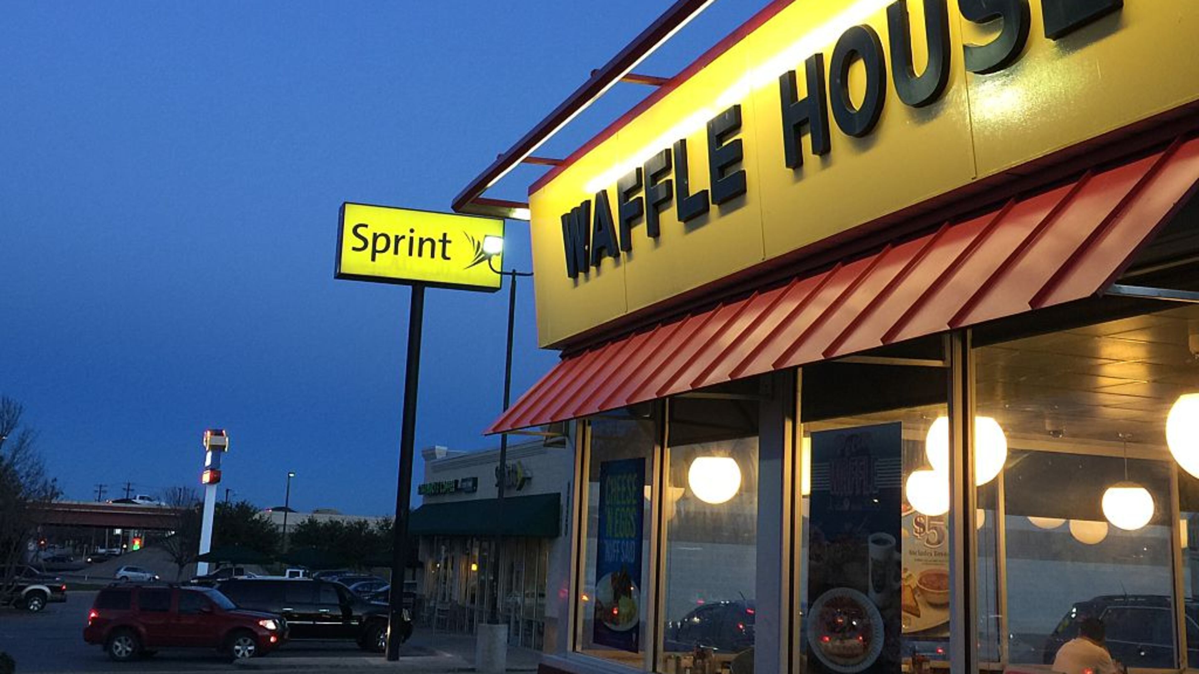 Sprint Waffle House Retail Signs Restaurant