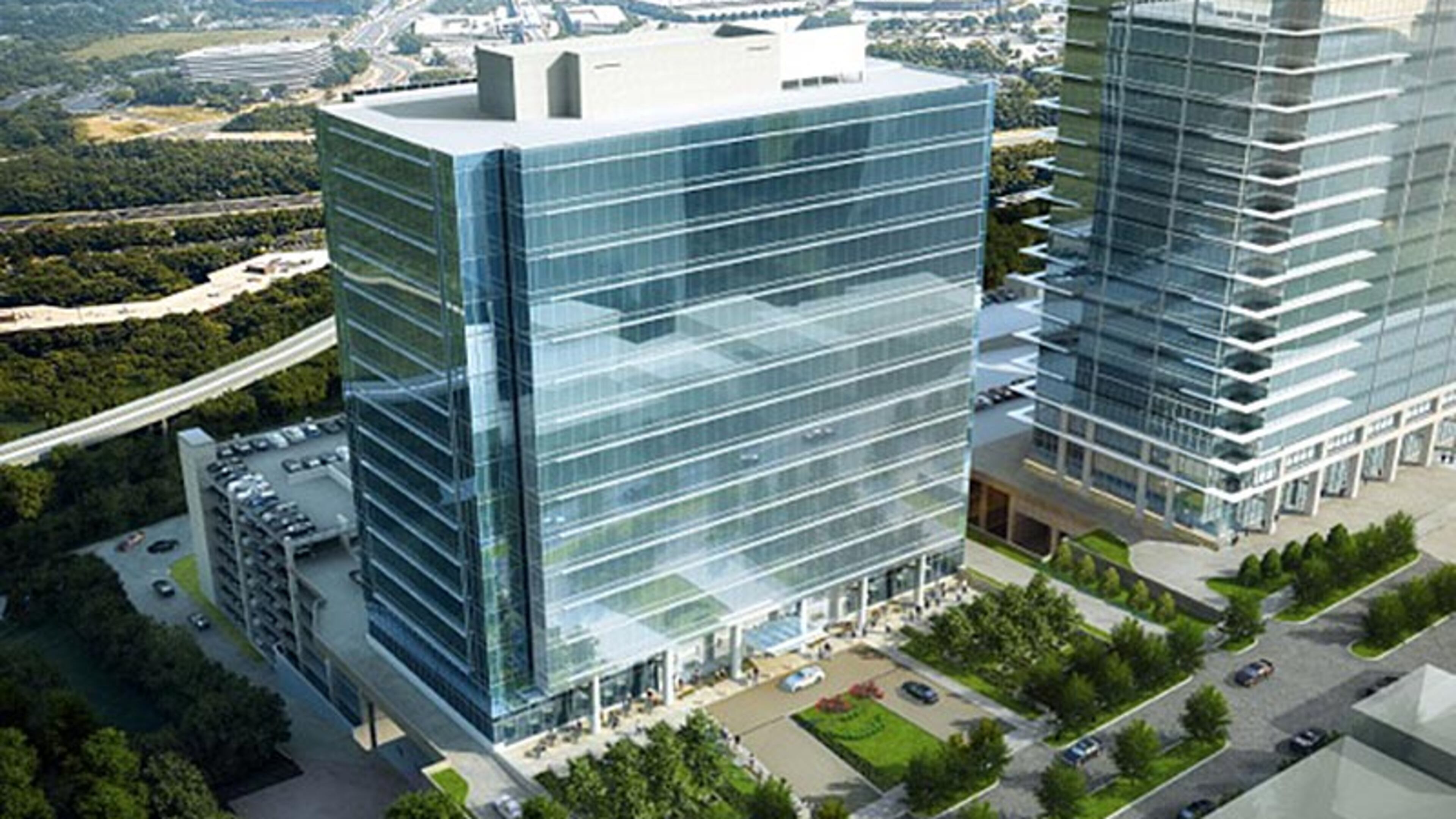 A conceptual image of the 4004 Perimeter Summit building shows what it may look like upon expected completion in late 2017.