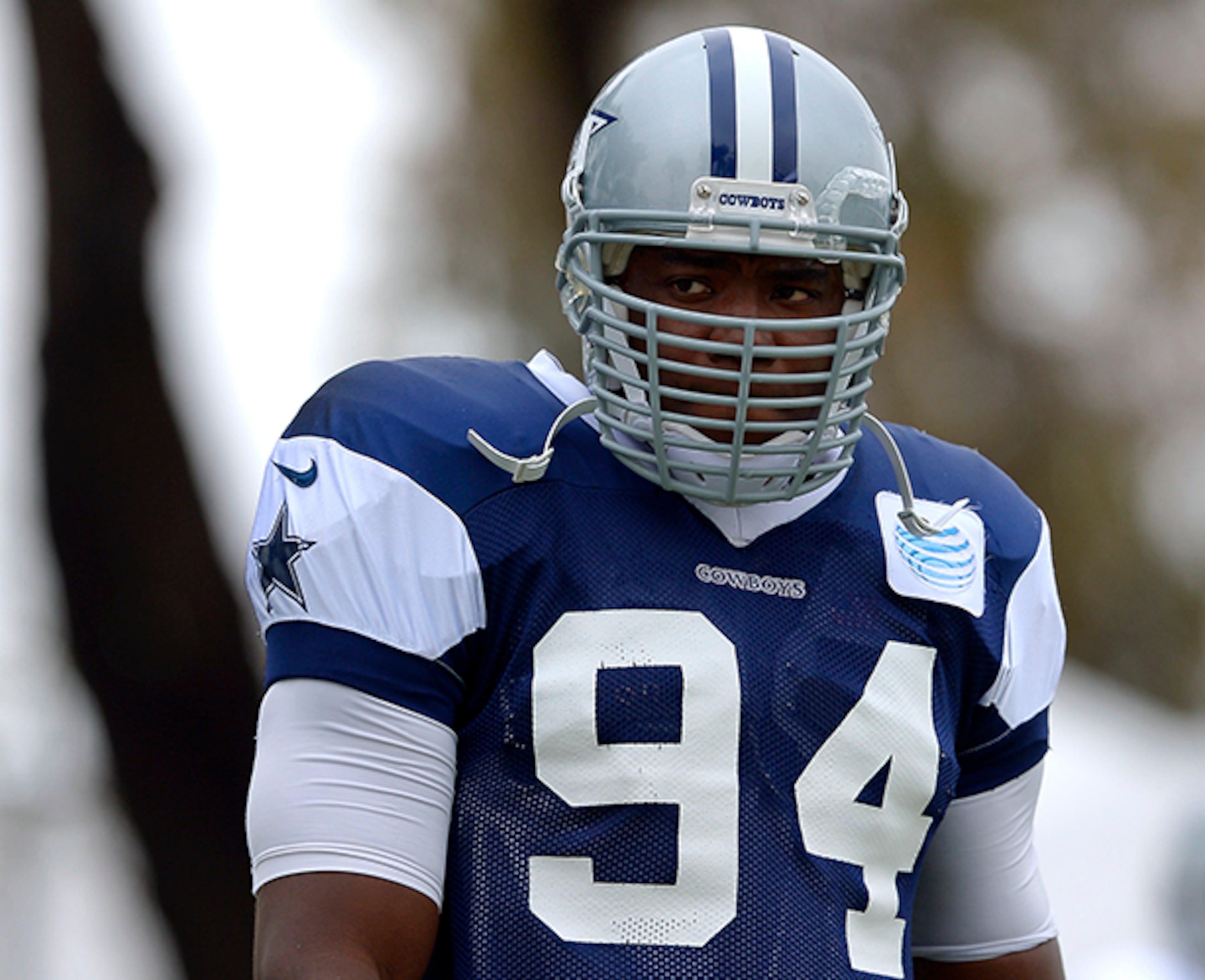 Dallas Cowboys defensive end DeMarcus Ware grilled up for training camp.