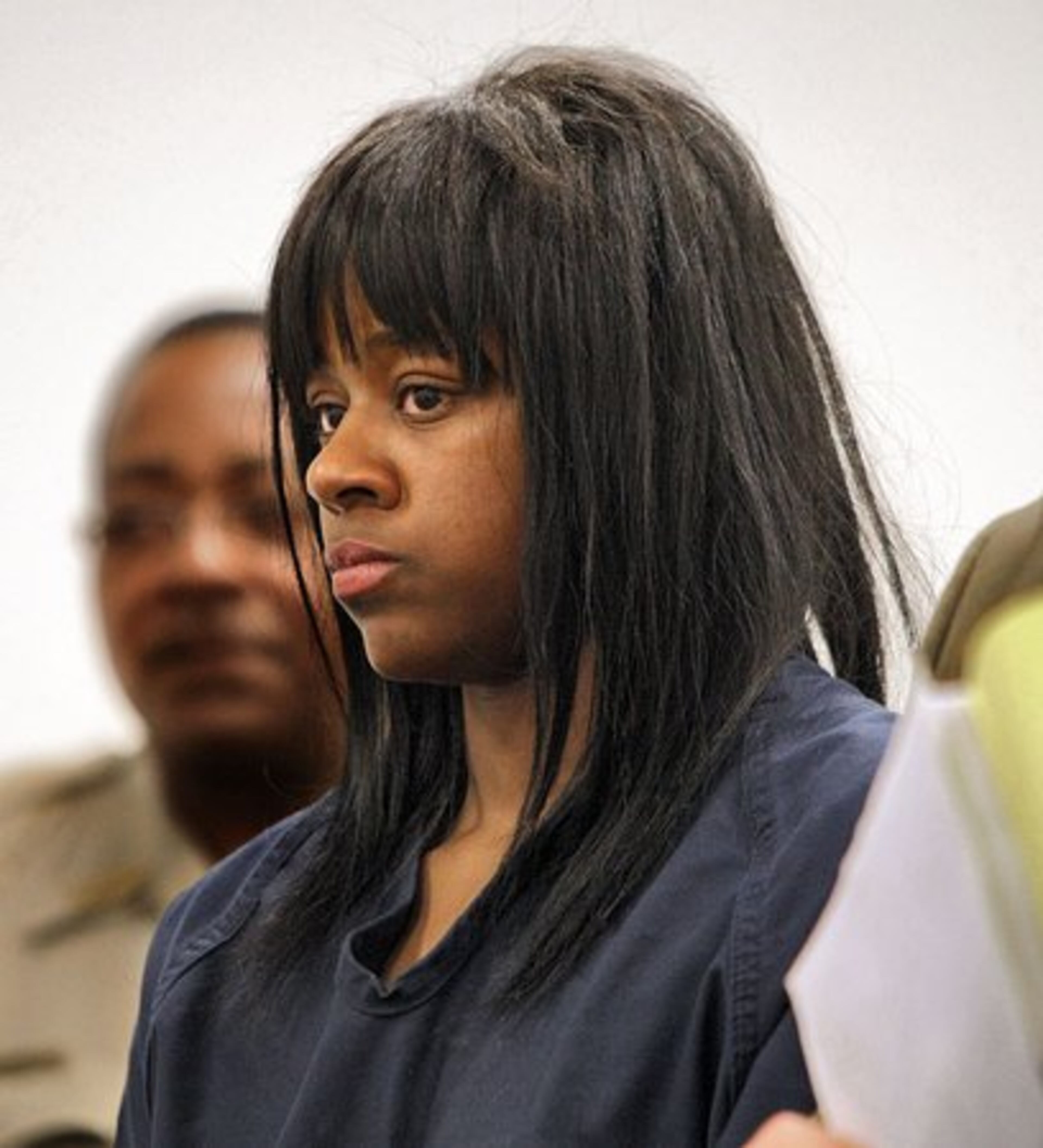 Aimee Michael, 22, in court after being charged in an Easter Sunday hit-and-run wreck that left five people dead.