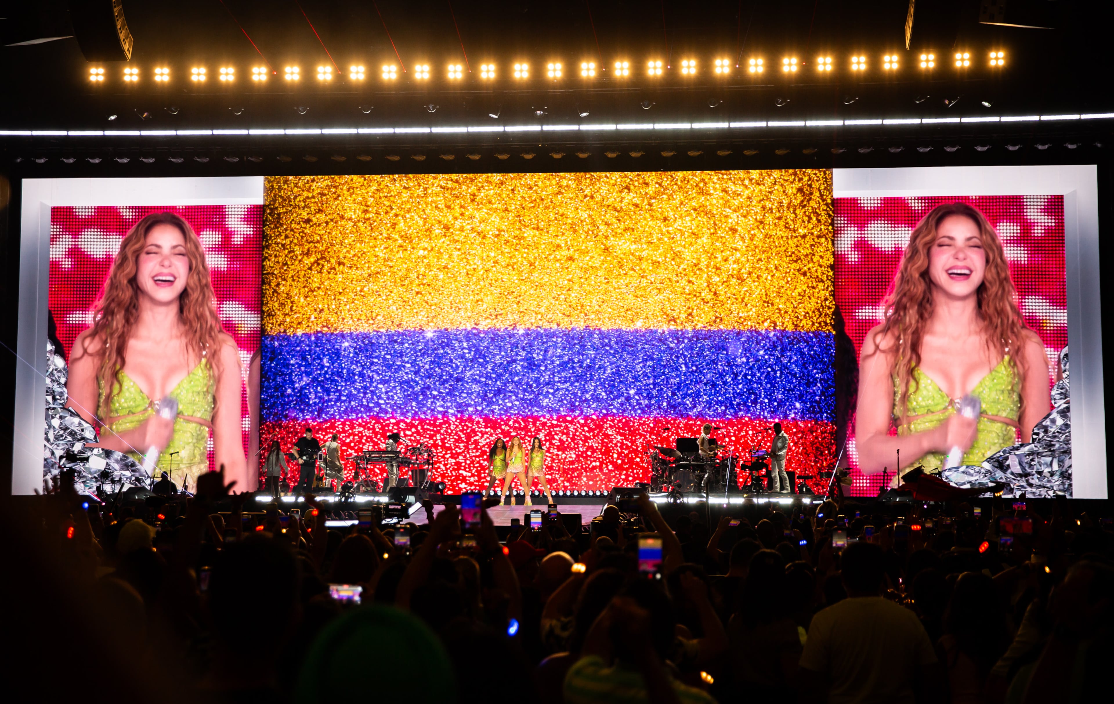 Shakira took part in the World Cup festivities, bringing her Las Mujeres Ya No Lloran World Tour to State Farm Arena. Singing and dancing through countless hits from her 36-year career, the Grammy Award winner dazzled the Atlanta crowd on Friday, June 26, 2026 at State Farm Arena. (Ryan Fleisher for the AJC)
