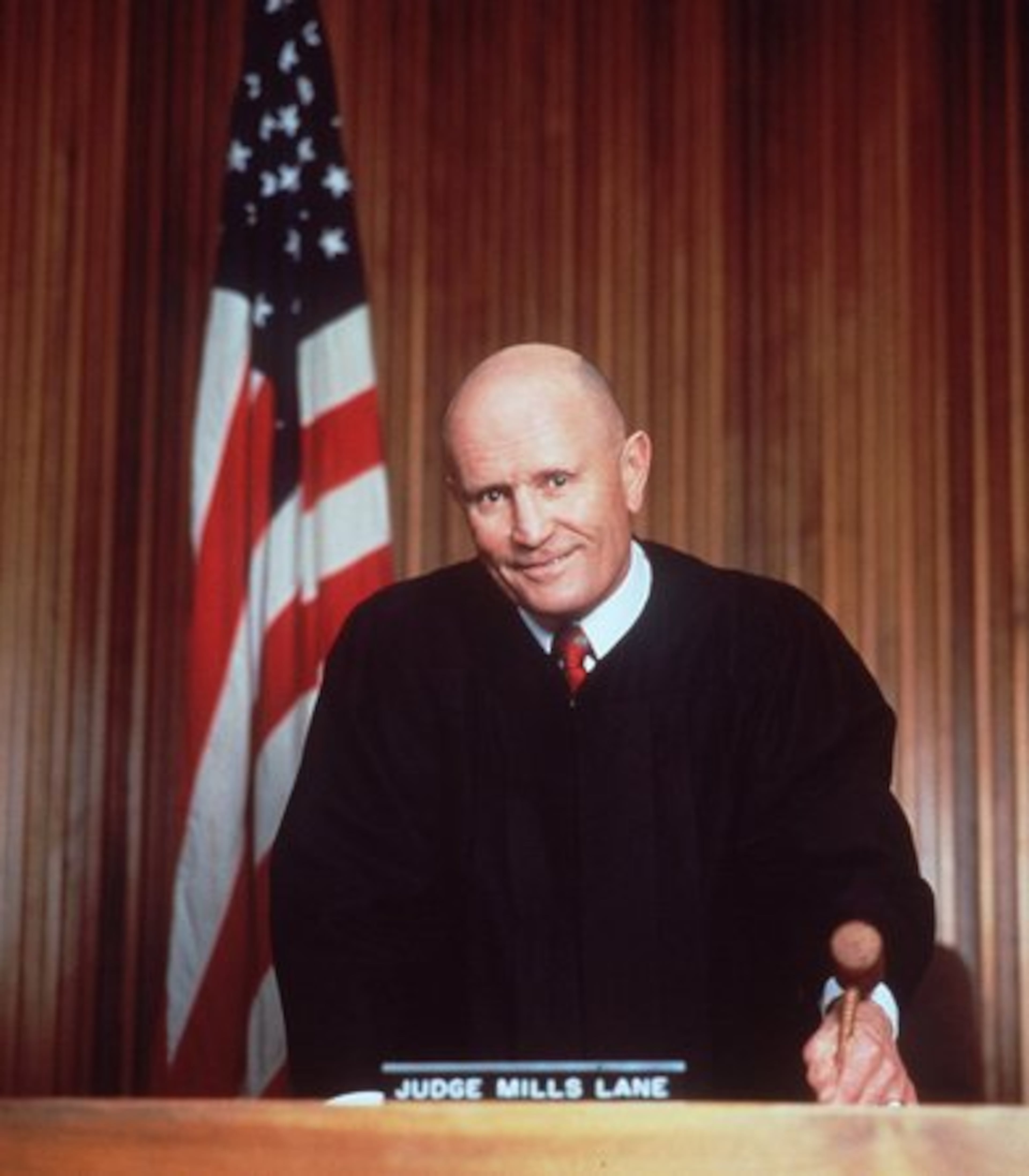 JUDGE MILLS LANE: His show might have been canceled in 2001, but who could forget the smooth-pated judge yelling, "Let's get it on?" at the beginning of every episode? The catchphrase was a nod to his days as a boxing referee, including reffing for one very notable fight -- the "bitten ear" fight between Mike Tyson and Evander Holyfield.