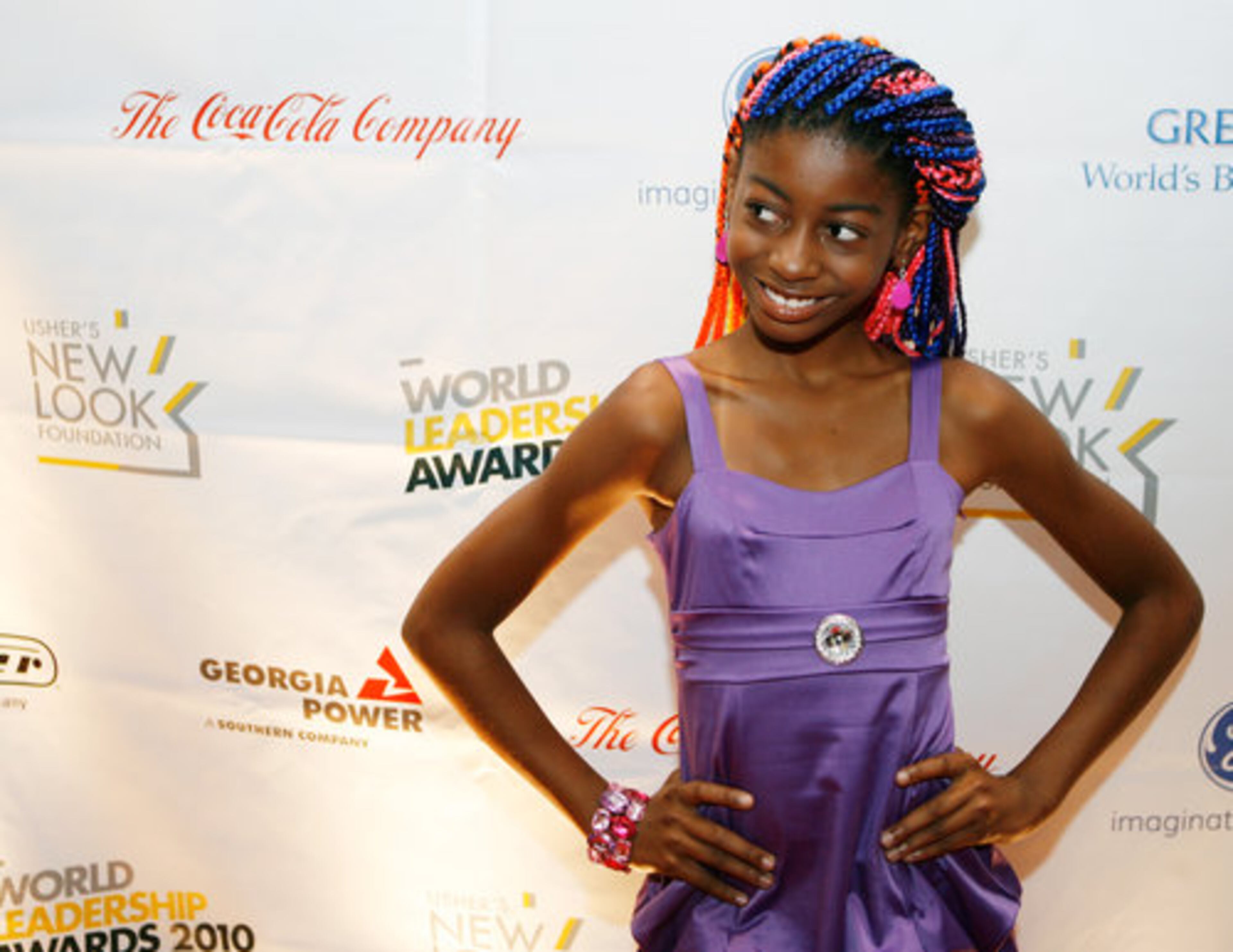 Singer/actress Nia Imami on the red carpet.