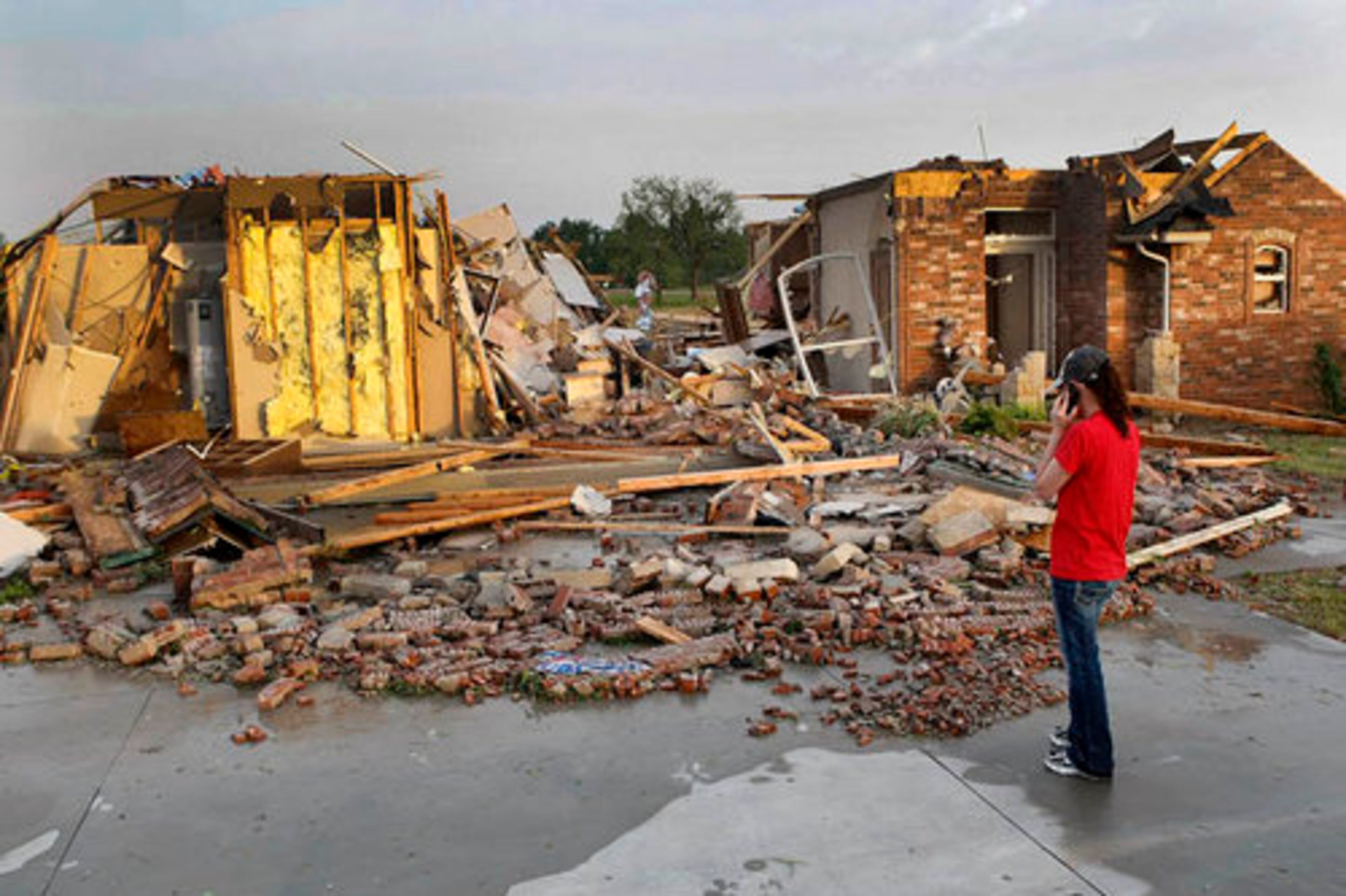 May 10, U.S. southern Plains - Several tornadoes tore through the southern Plains, killing five people and injuring dozens. Storms moved through parts of Oklahoma and Kansas, dumping hail as big as softballs, leveling houses, flipping cars, and downing hundreds of power lines.