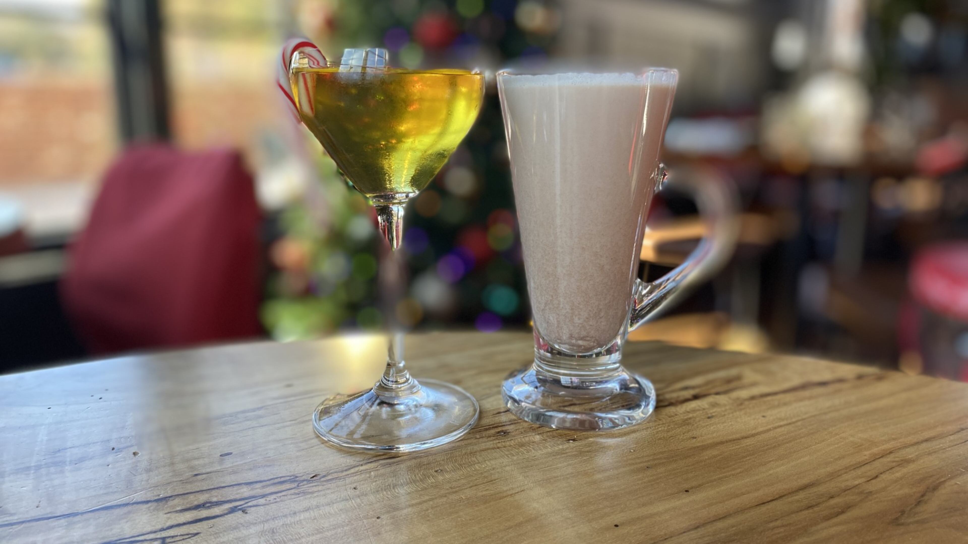 Holiday cocktails are featured at the Miracle pop-up bar at the Expat in Athens and Tapa Tapa in Midtown Atlanta. (Krista Slater for The Atlanta Journal-Constitution)