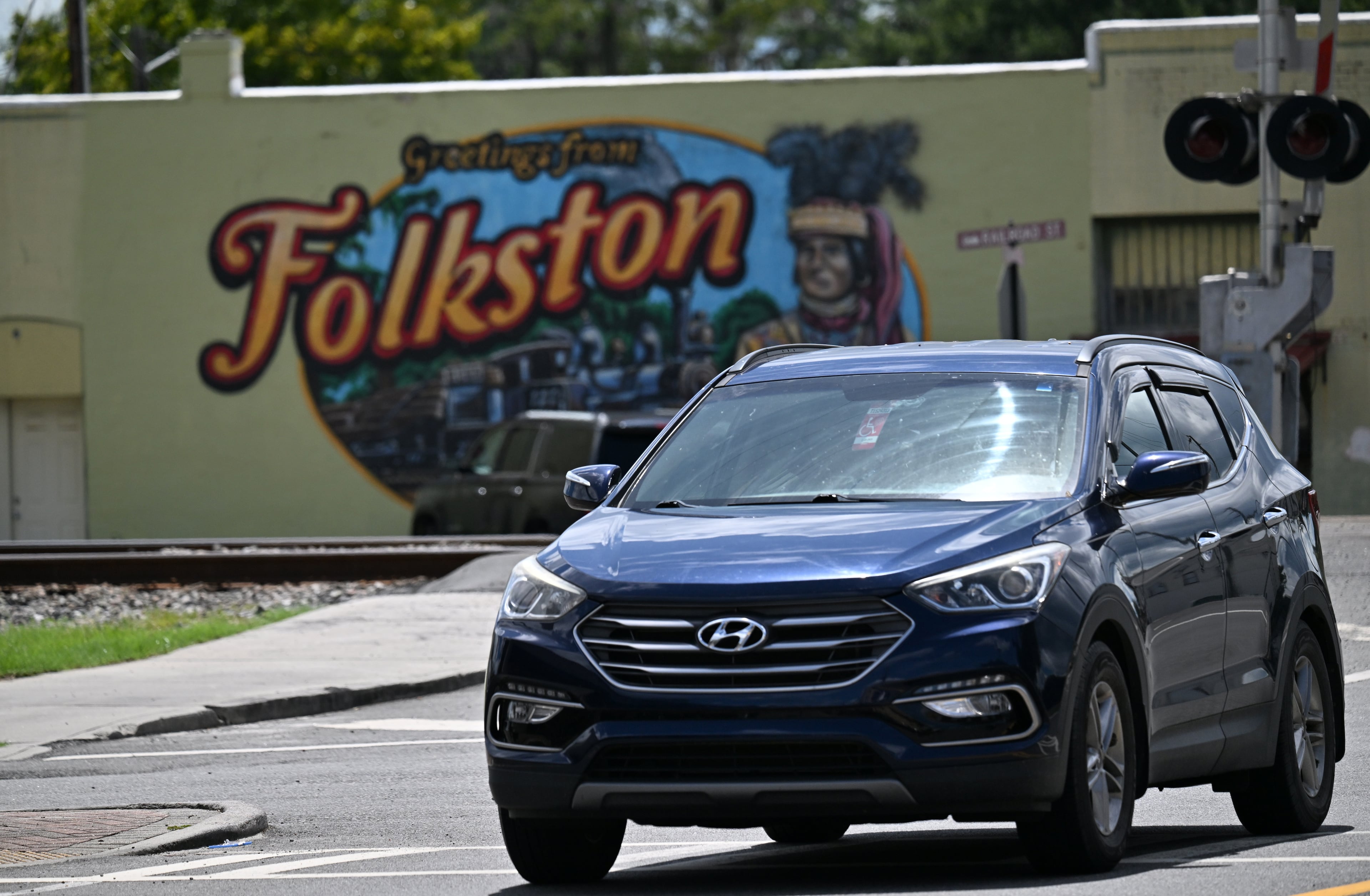 Downtown Folkston, Ga., known as the "Gateway to the Okefenokee," is shown on Monday, August 11, 2025. (Hyosub Shin / AJC)