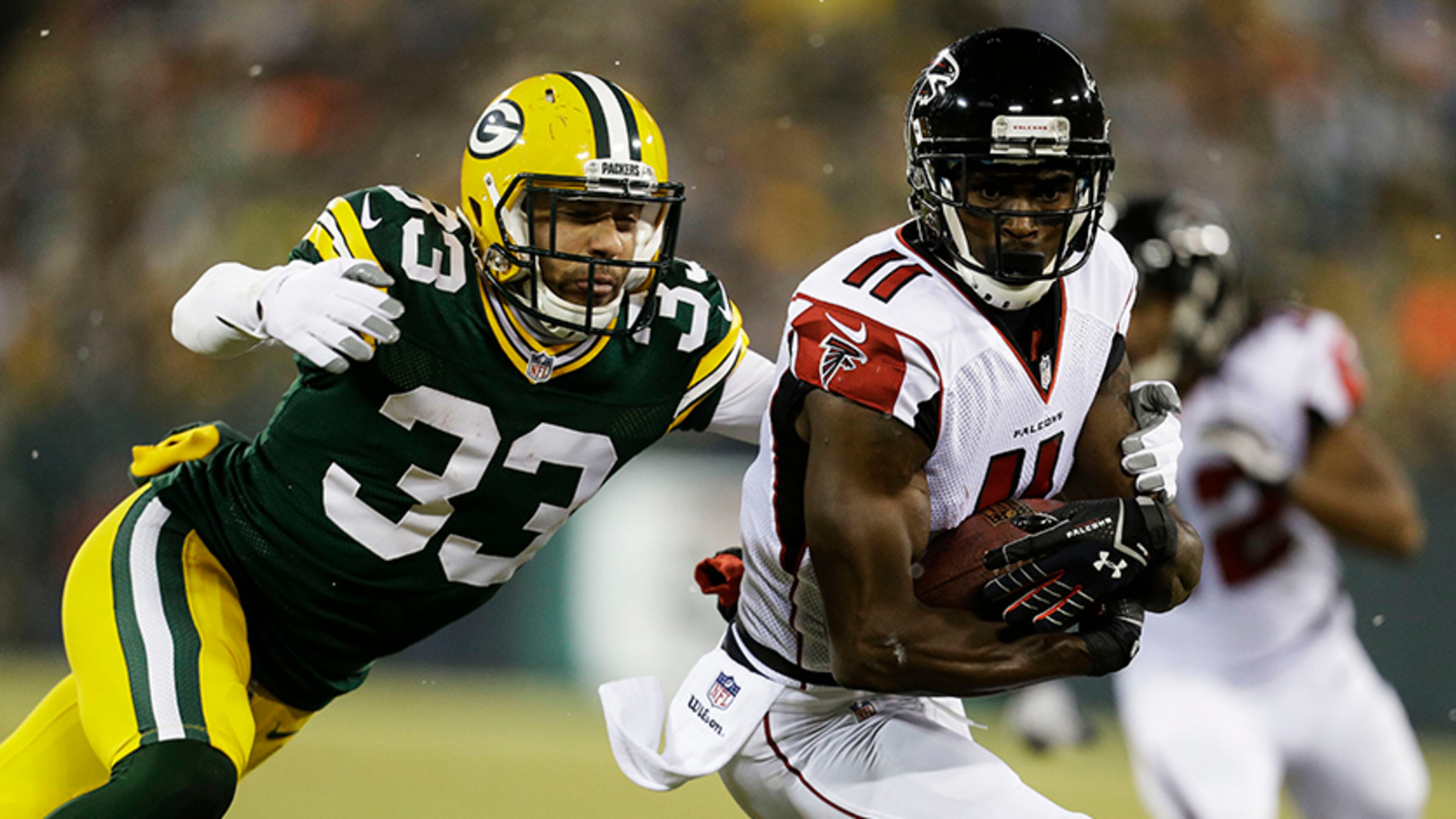Julio Jones had a record night for the Falcons at Green Bay but it wasn't enough. (Mike McGinnis photo)
