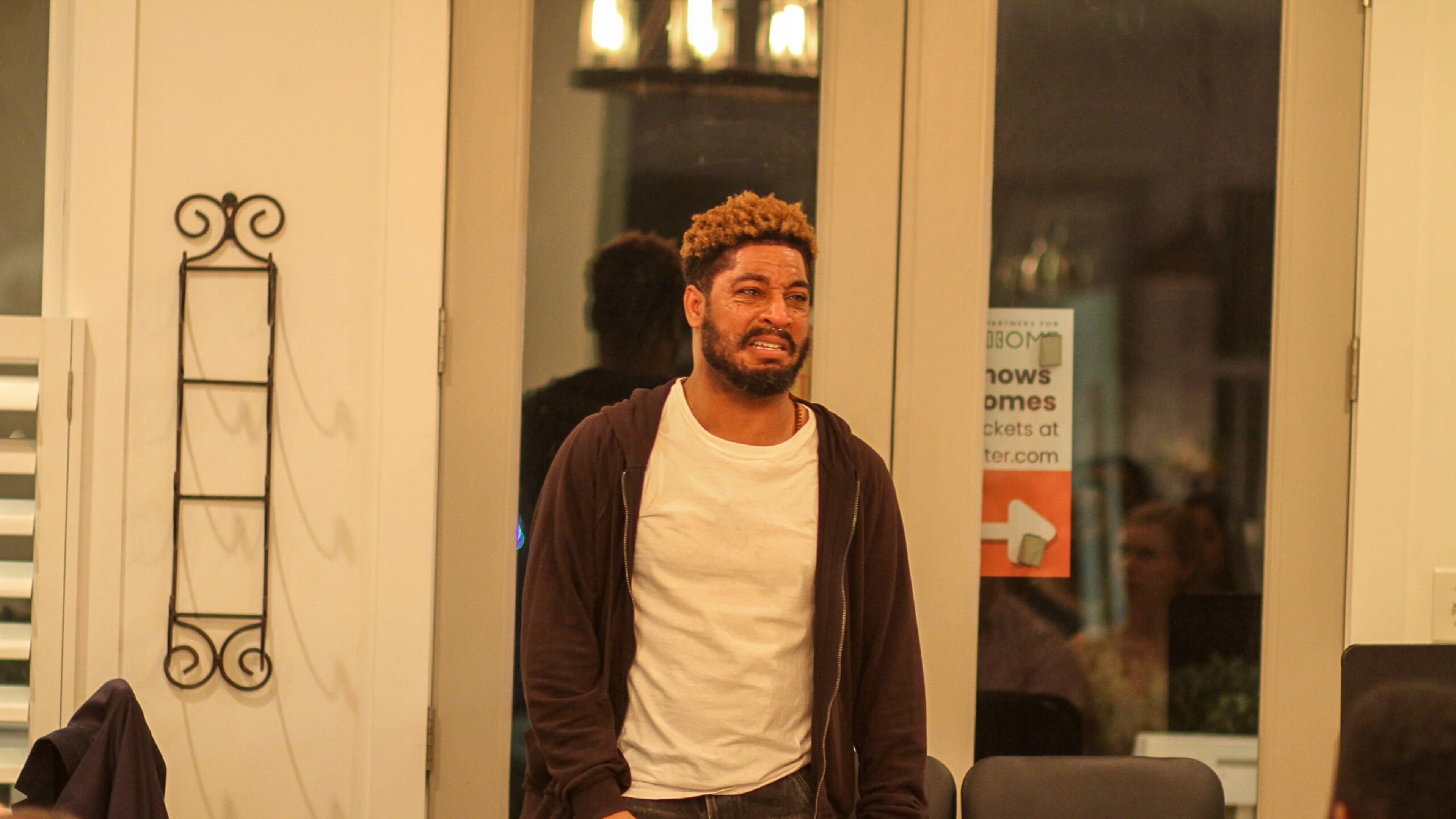 In Out of Hand Theater's "How to Make a Home." Markell Williams plays Antonio, an Iraq veteran and single father who is struggling to find a home in Atlanta for himself and his daughter. (Courtesy of Out of Hand Theater)