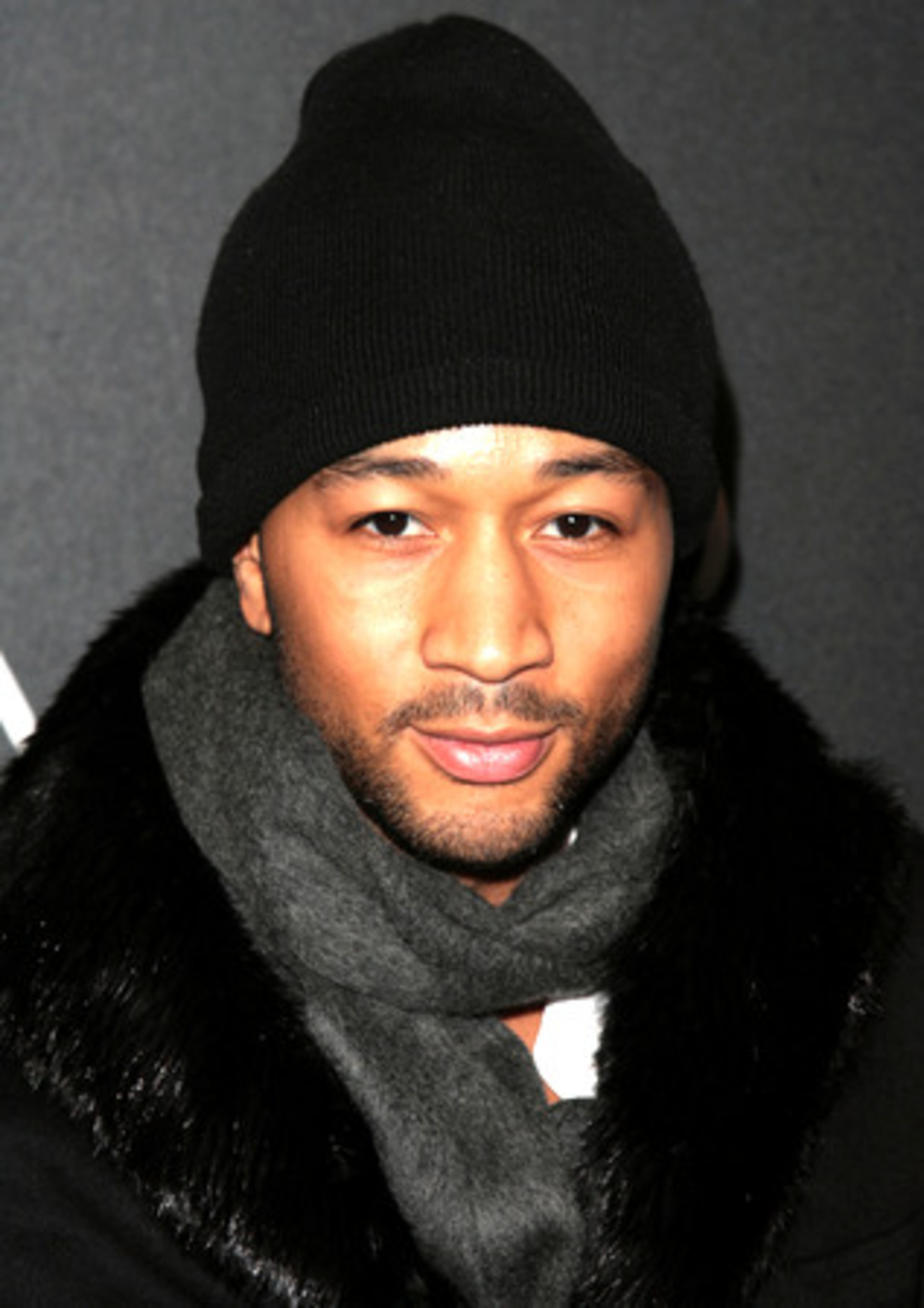 John Legend bundles up on the red carpet.