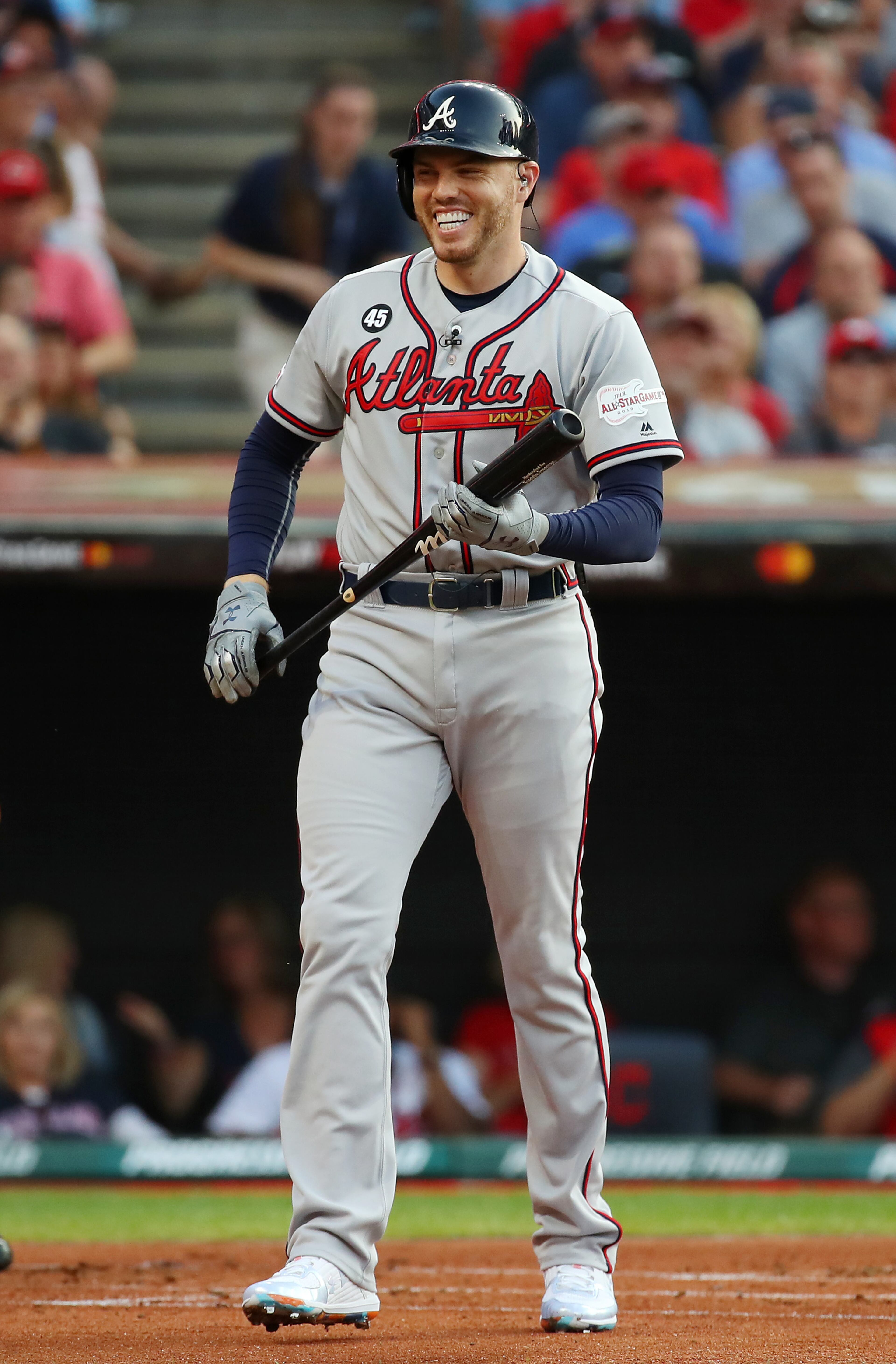 Freddie Freeman of the Braves. (Photo by Gregory Shamus/Getty Images)