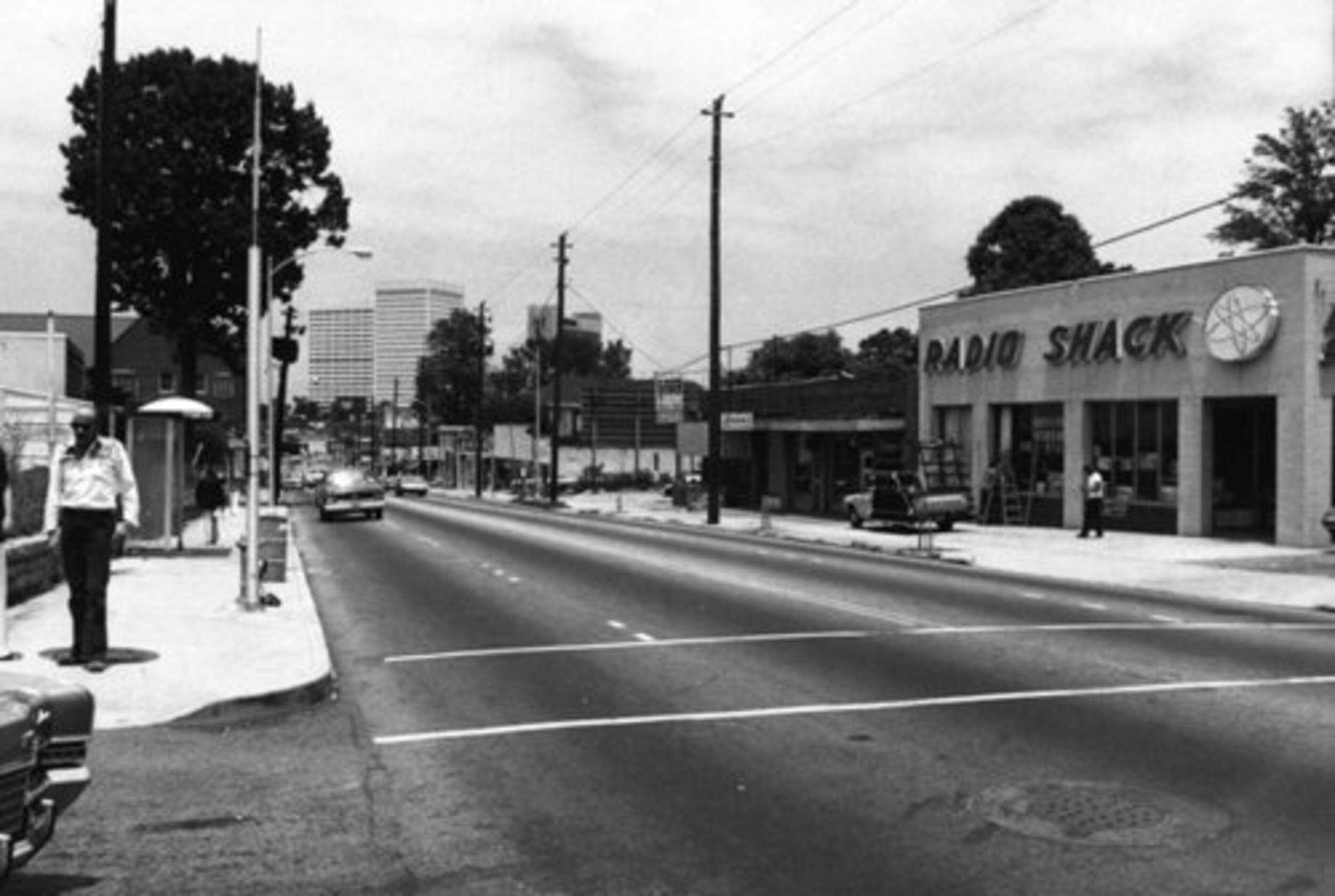 Peachtree Street in Midtown in 1977.
