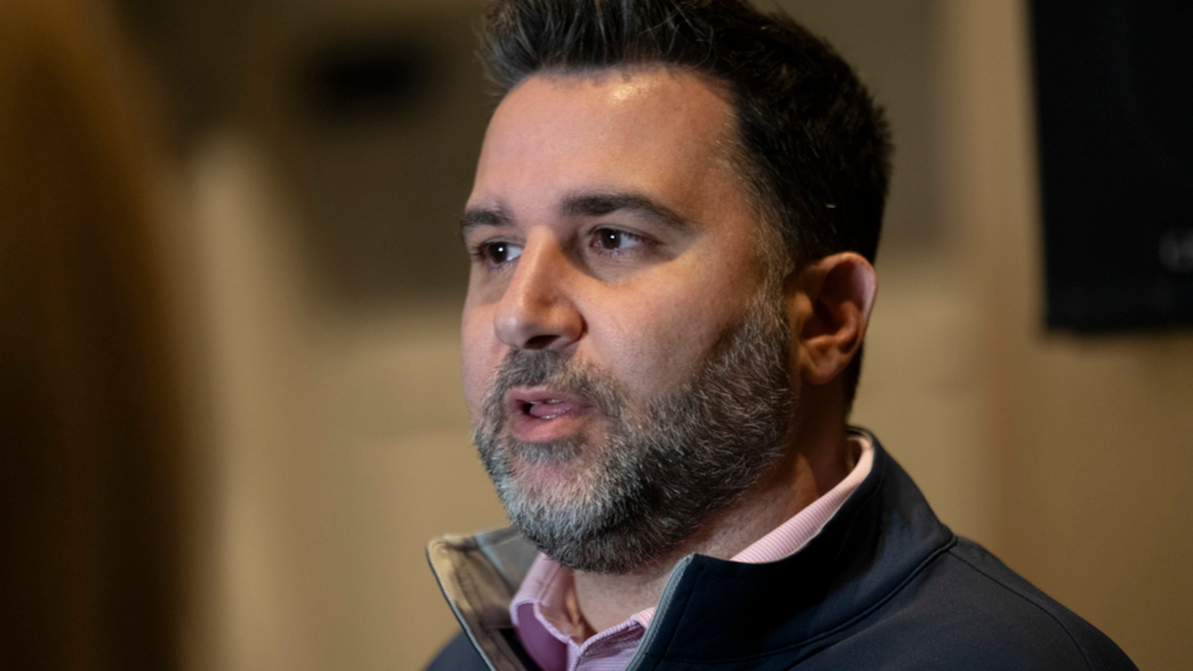 Atlanta Braves general manager Alex Anthopoulos called hiring a new team manager "a big decision" and said it can't be rushed or forced. (George Walker IV/AP 2023)