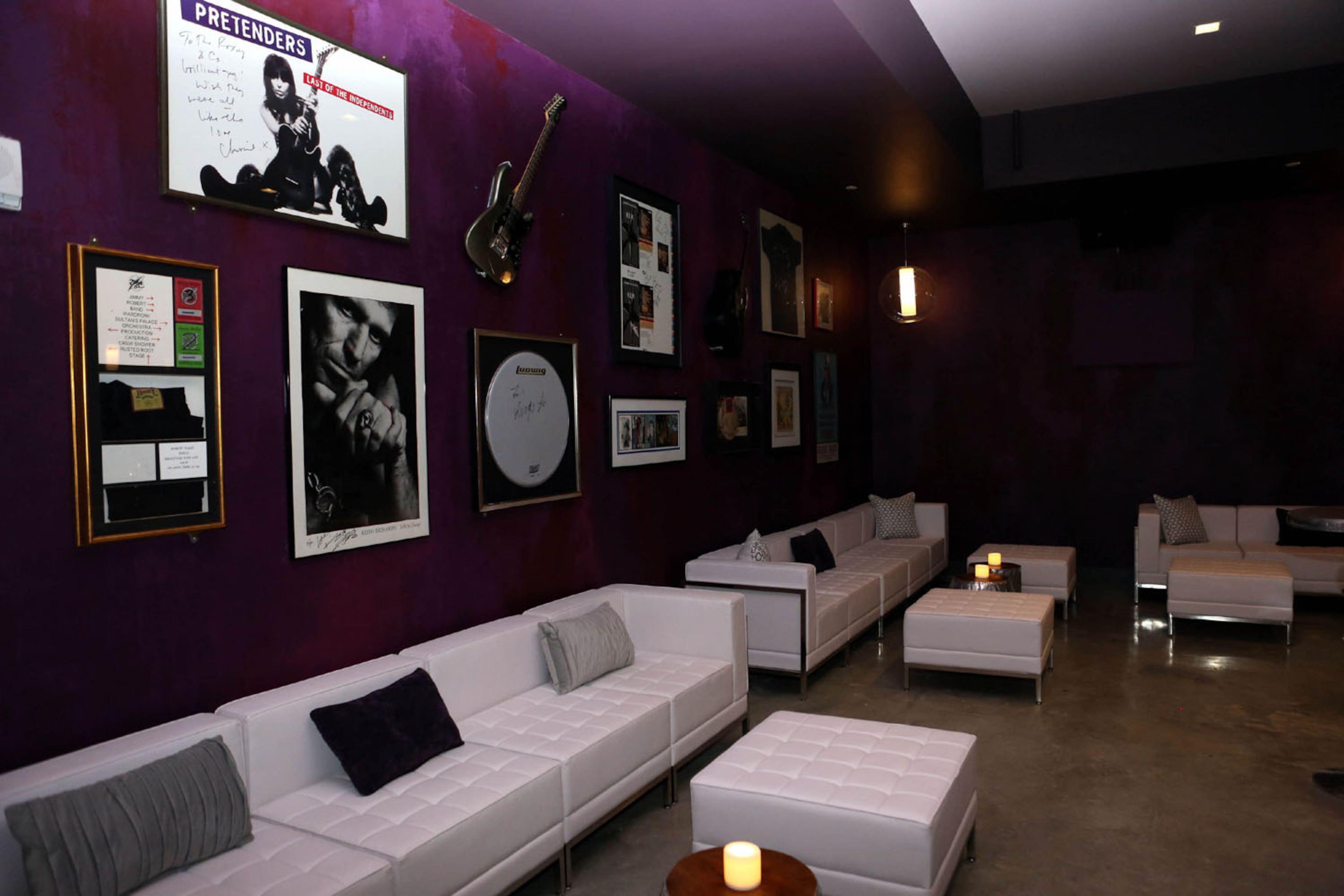 #34 of #34. PLEASE KEEP IN SEQUENTIAL ORDER FOR THE CONTINUITY OF THE GALLERY. -- The ultra comfortable VIP lounge.The Coca Cola Roxy Theater held its grand opening celebration on Saturday, April 8, 2017, with British indie favorites Glass Animals and Australia's Jagwar Ma selling out the venue for Radio 105.7's fouth birthday party bash. Located in the nearly completed Battery entertainment district, next to SunTrust Park, new home of the Atlanta Braves, the gorgeous, nearly 4,000 capacity venue got positive grades from most of the VIP's and concert fans in attendence.Robb Cohen Photography & Video /RobbsPhotos.com