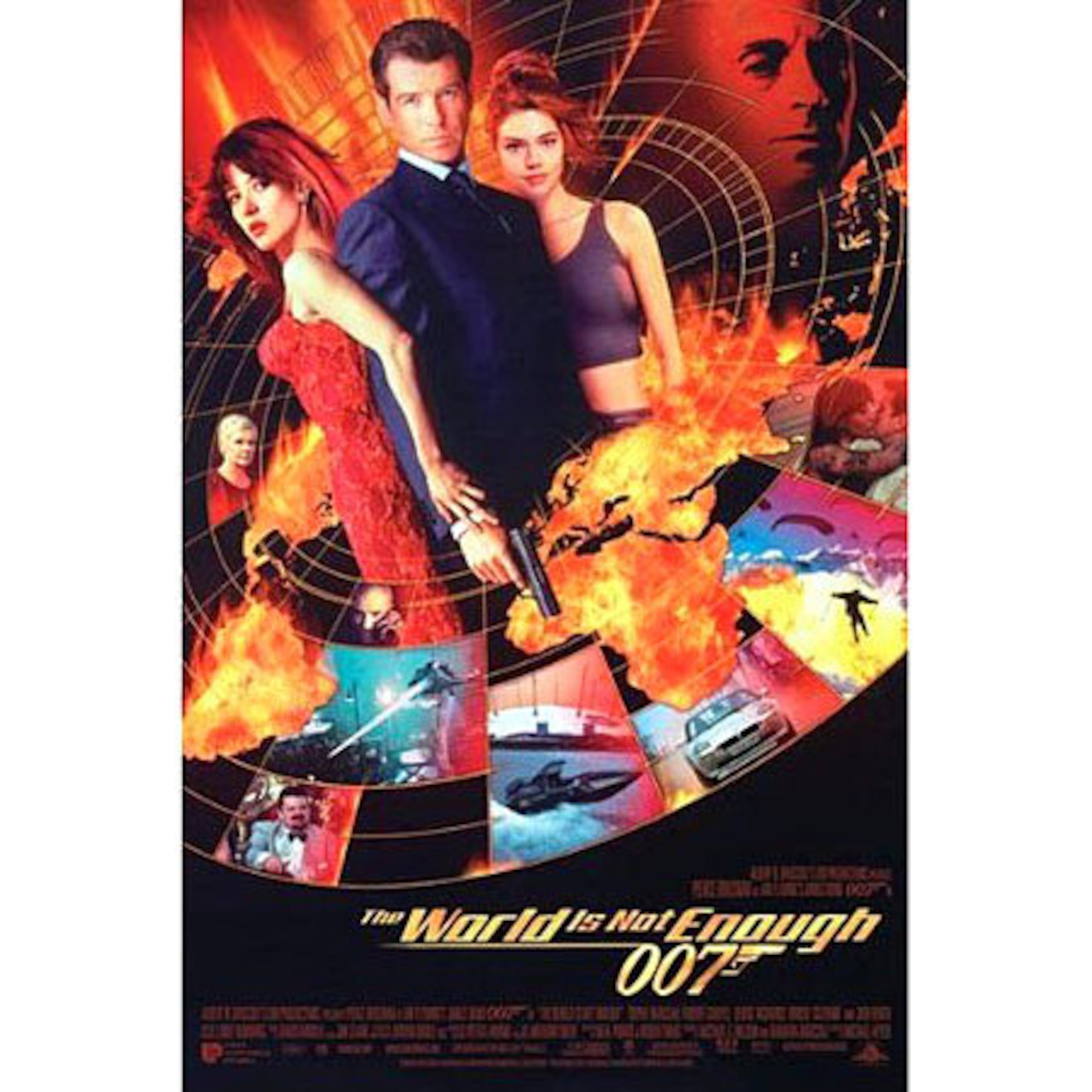 'THE WORLD IS NOT ENOUGH,' 1999: Perhaps best known for casting Denise Richards as a nuclear physicist named Christmas Jones, which was over the line even for 007 flicks. Judi Dench takes over as M, with line readings that could etch glass. Desmond Llewelyn gives his last performace as Q (for 'quartermaster'), Bond's gadget supplier; he died shortly after release.