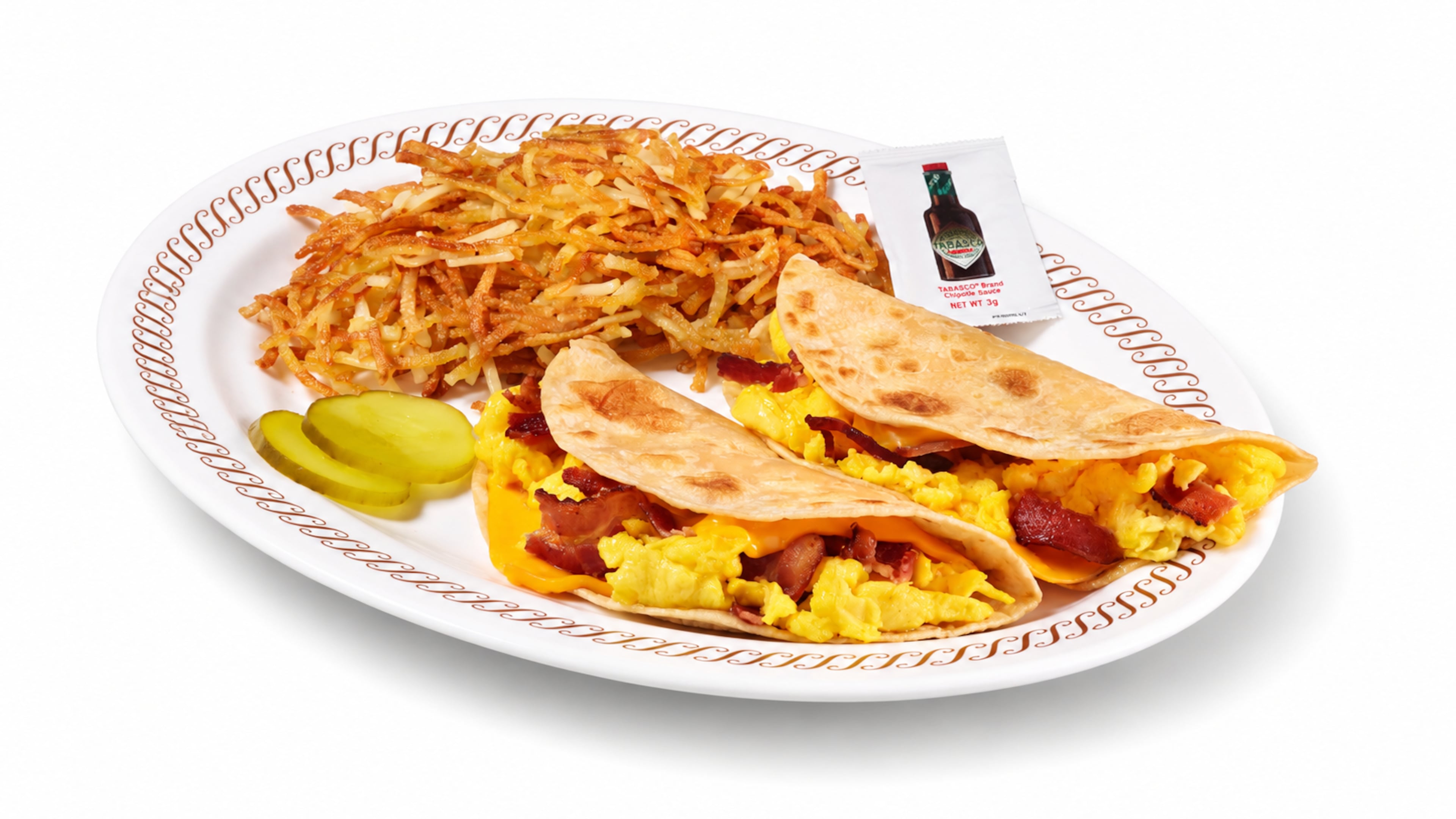 Waffle House is testing tacos on the menus of about 45 Georgia restaurants. (Courtesy of Waffle House)