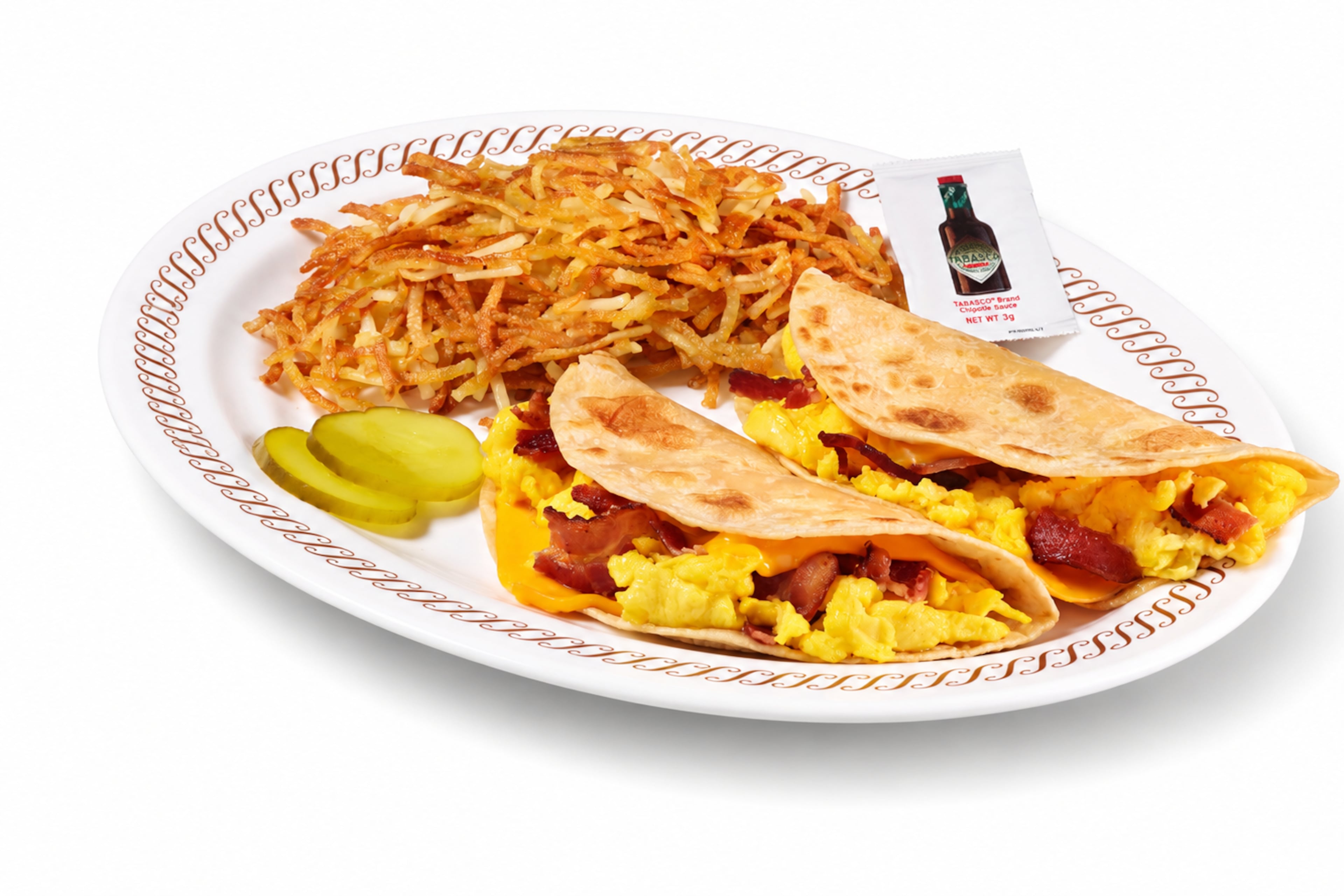 Waffle House is testing tacos on the menus of about 45 Georgia restaurants. (Courtesy of Waffle House)