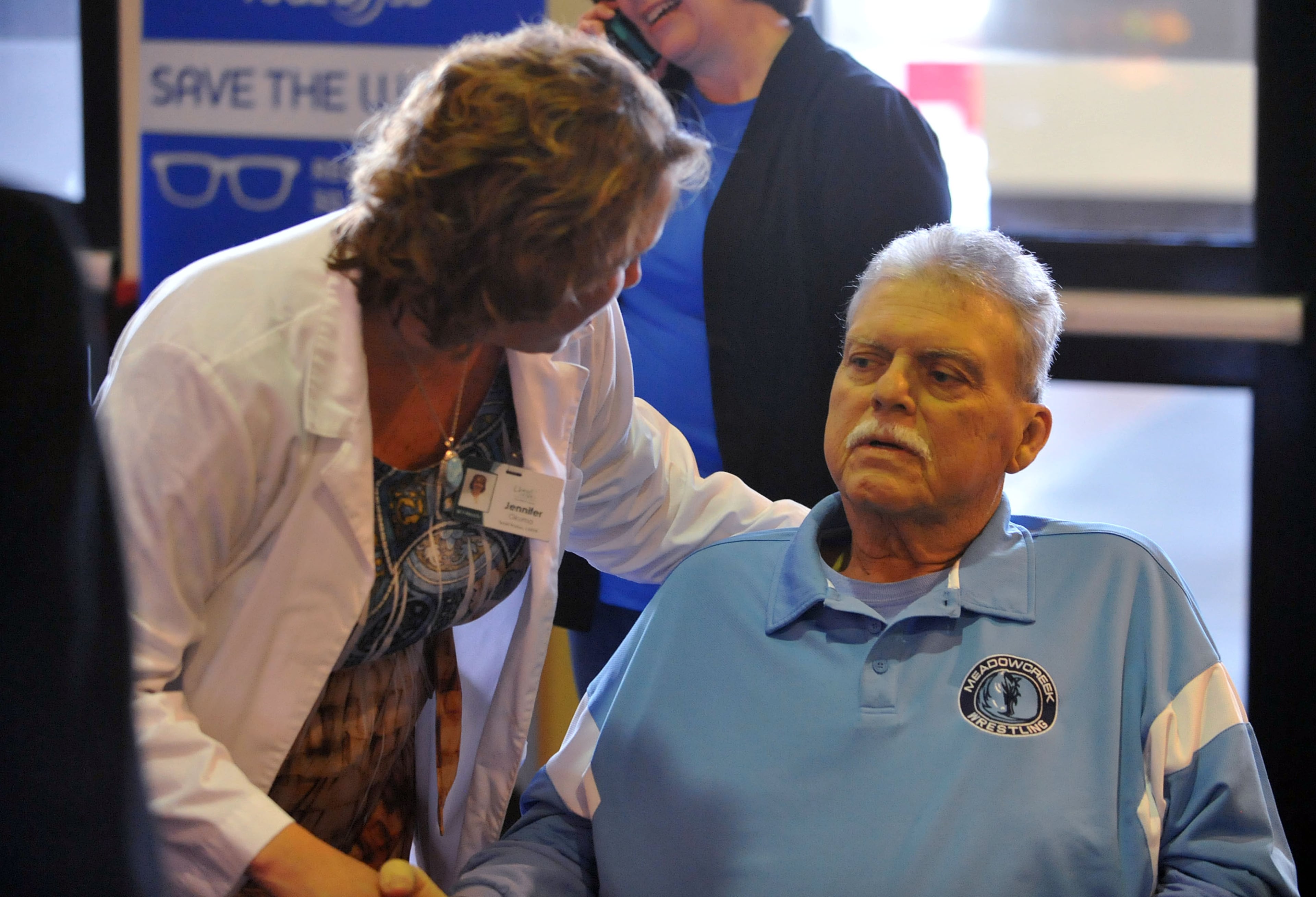 OCTOBER 8, 2014 LAWRENCEVILLE Rich Schumacher attends an advance screening of the movie "Foxcatcher," at the AMC Colonial Theater in Lawrenceville, Tuesday October 8, 2014. Schumacher, a former nationally-ranked college wrestler in Pennsylvania, became a coach, and brought the Meadowcreek High School wrestling team to its best performance in 20 years. Now Schumacher is dying of pancreatic cancer. KENT D. JOHNSON / KDJOHNSON@AJC.COM