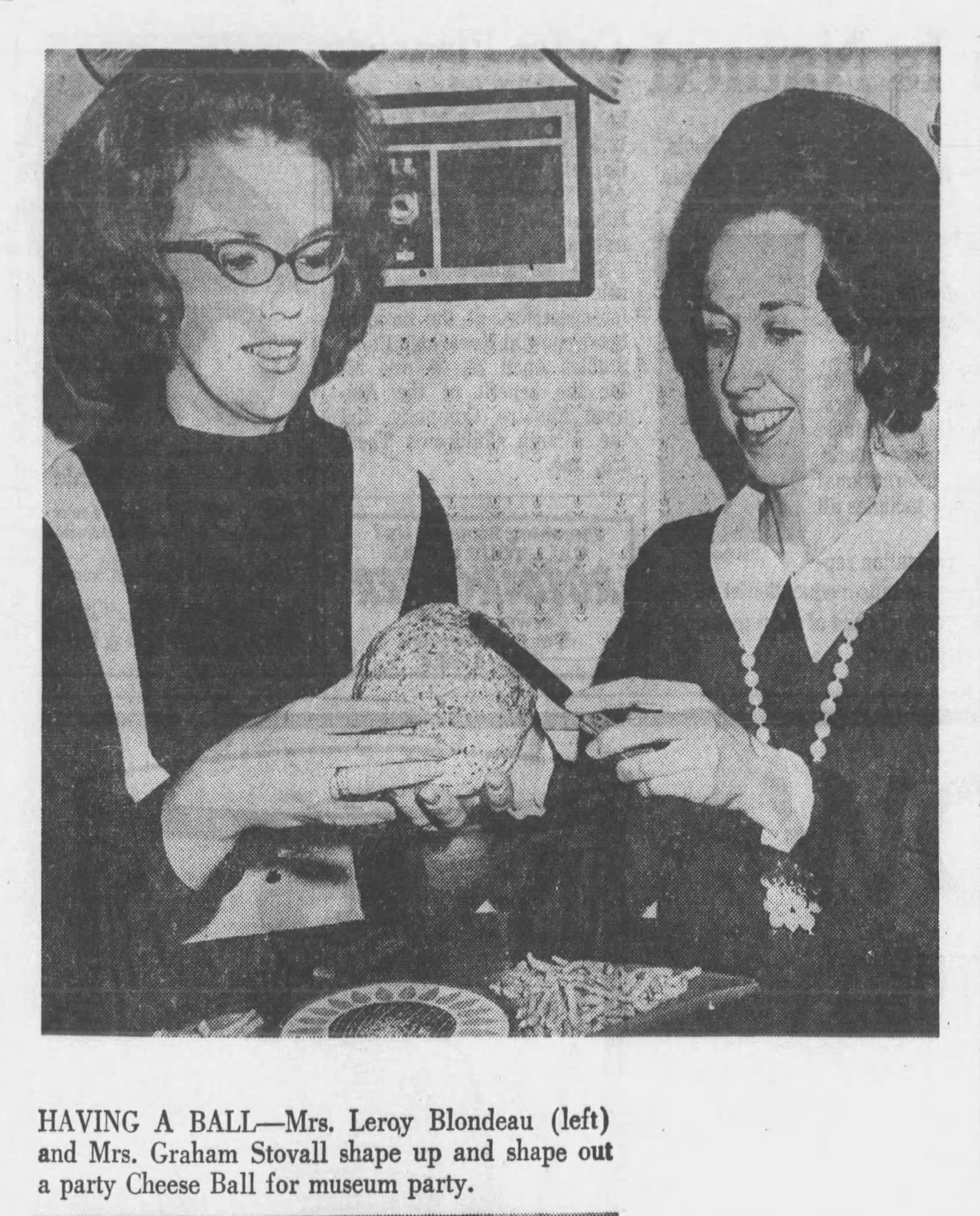 This cheese ball was made for a museum party in 1970. (Courtesy of Guy Hayes/AJC FILE)