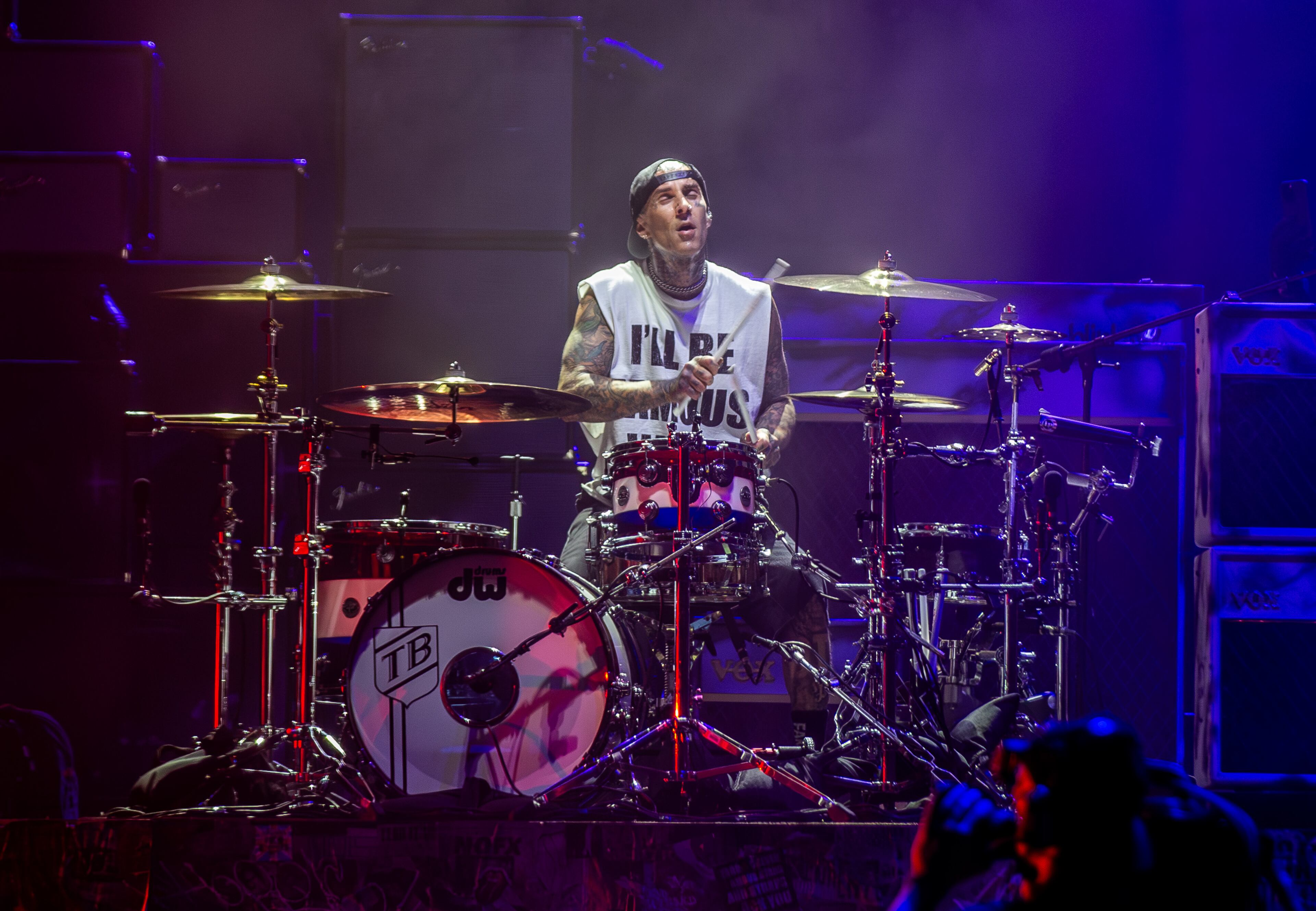 Atlanta, Ga. — Headliners Blink-182 closed out 2025’s Shaky Knees on Sunday, Sept. 21, with a two-hour onslaught of hits for a packed Piedmont Park. (RYAN FLEISHER FOR THE ATLANTA JOURNAL-CONSTITUTION)