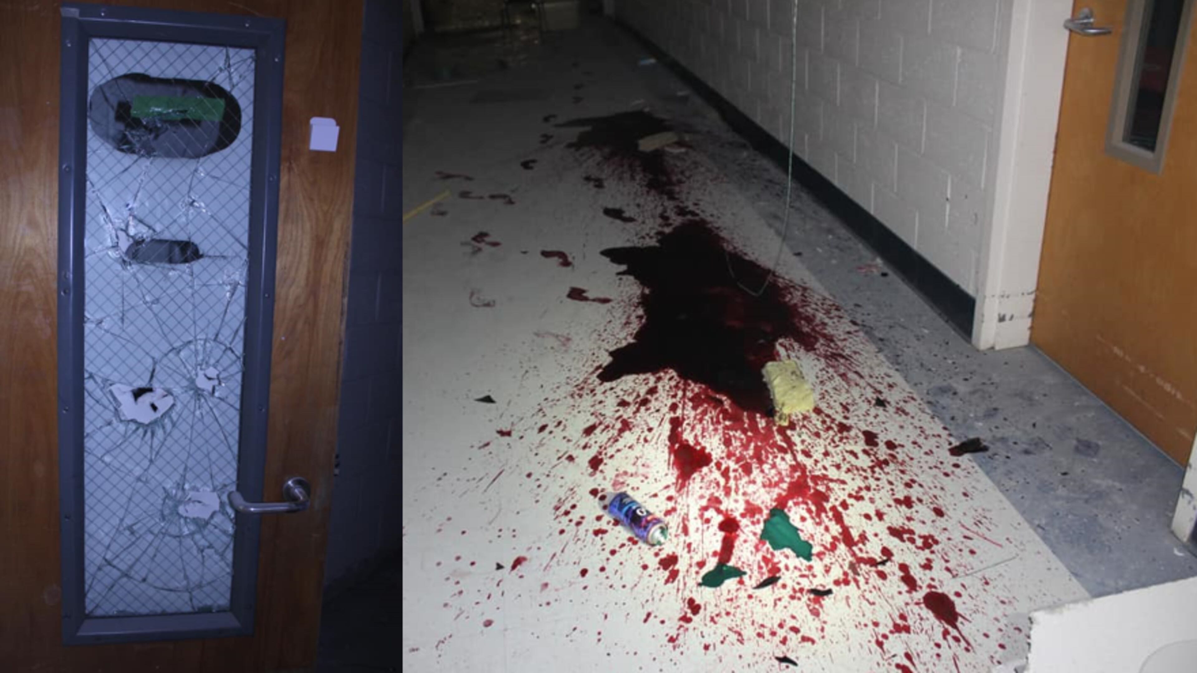 Authorities are searching for the suspects who broke into and vandalized an elementary school in Peachtree City.