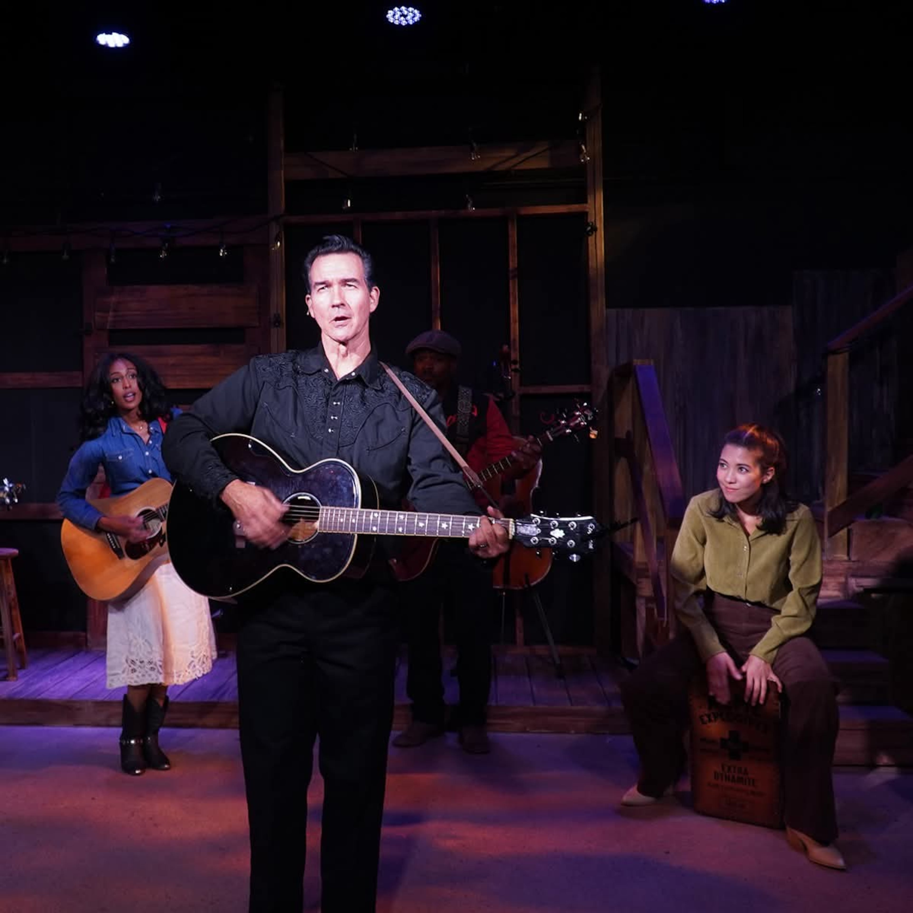 (From left) Ruth Mehari, Christopher Damiano and Juliet DeVette perform in "Ring of Fire." Georgia Ensemble Theatre first staged the Johnny Cash jukebox musical in 2012 and remounted the production several times over the years. (Courtesy of Laurel Farley Crowe)