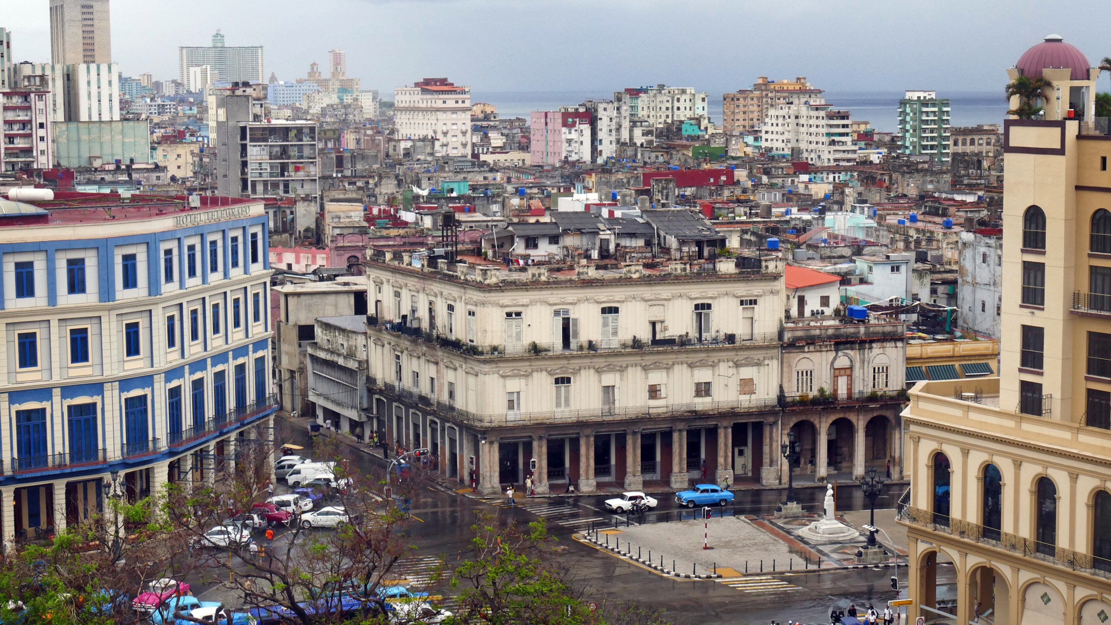 Storm clouds roll through Old Havana Tuesday afternoon, Sept. 26, 2017. Havana has cleaned up a lot of the debris and damage done by the wind and storm surge from Hurricane Irma's outer bands. (Emily Michot/Miami Herald/TNS)